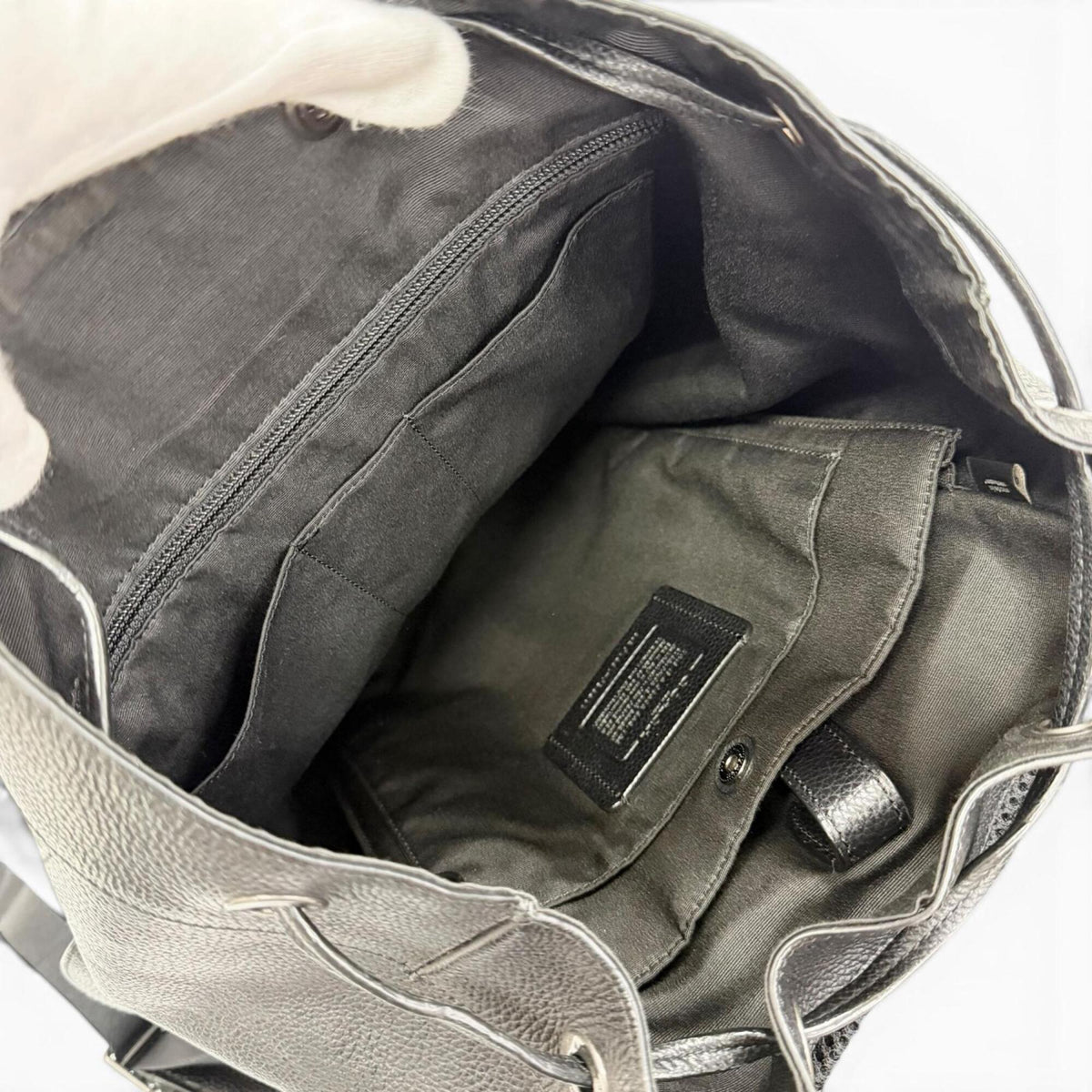 Coach Black Leather Backpack (Pre-Owned)