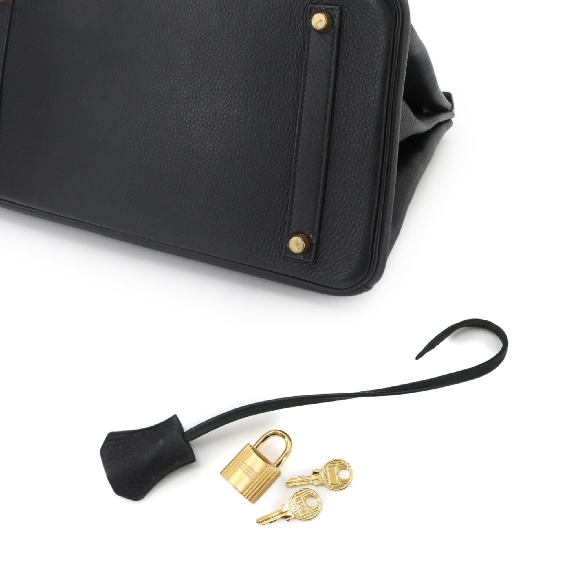 Hermes Birkin Black Togo Leather Handbag (Pre-Owned)