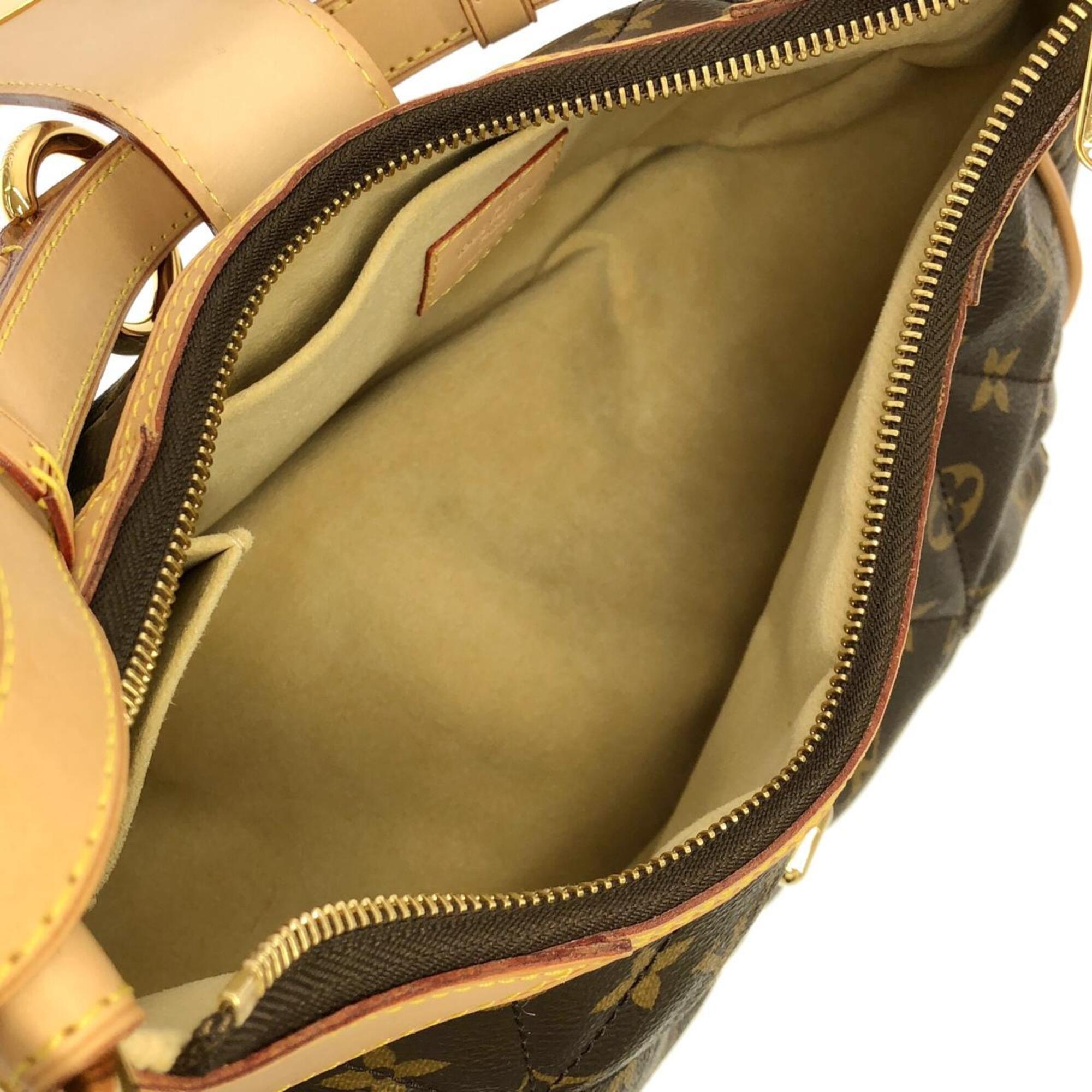 Louis Vuitton Brown Coated Canvas Handbag Shoulder Bag (Pre-Owned)