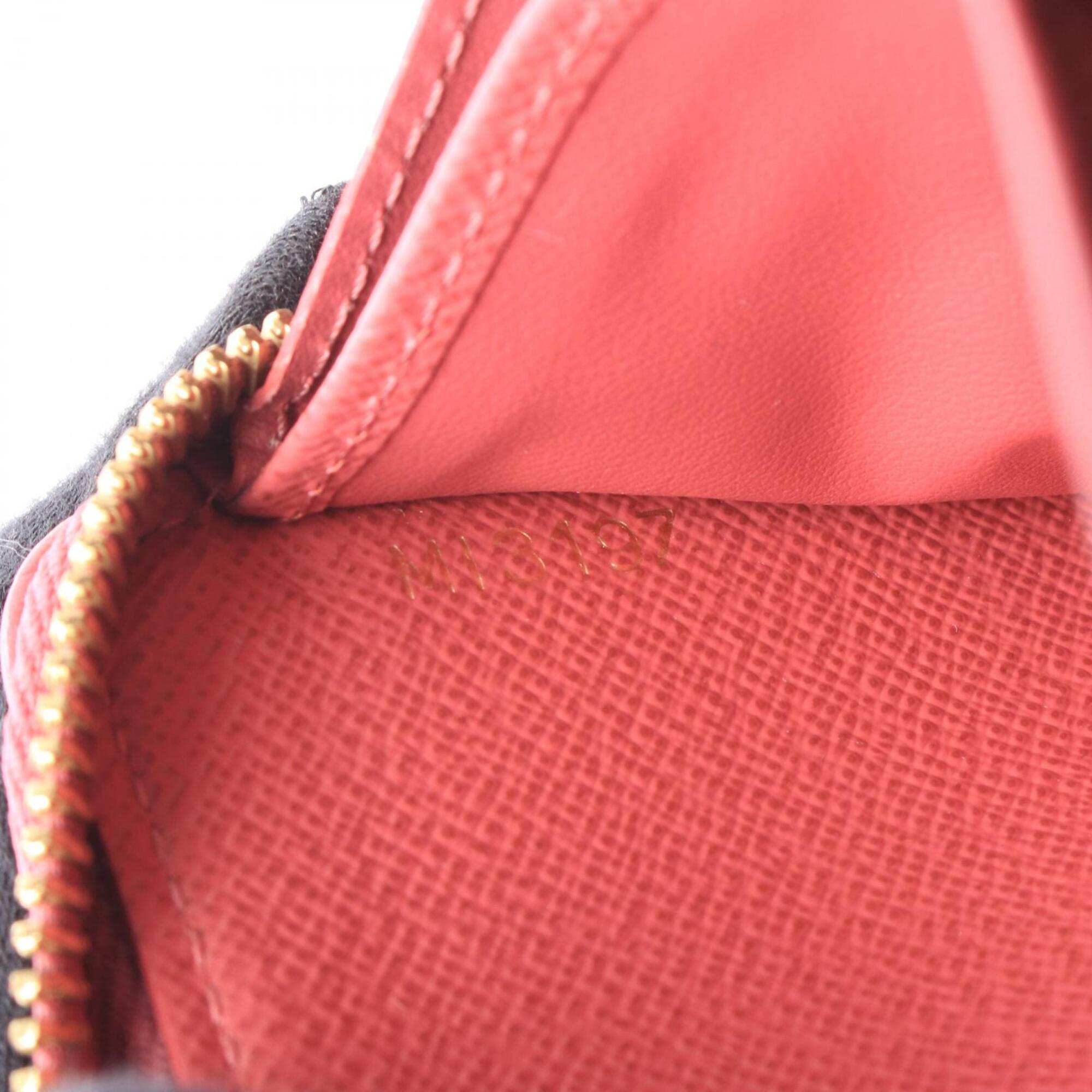 Louis Vuitton Brown Monogram Pink Leather Pvc Long Wallet (Bi-Fold) (Pre-Owned)