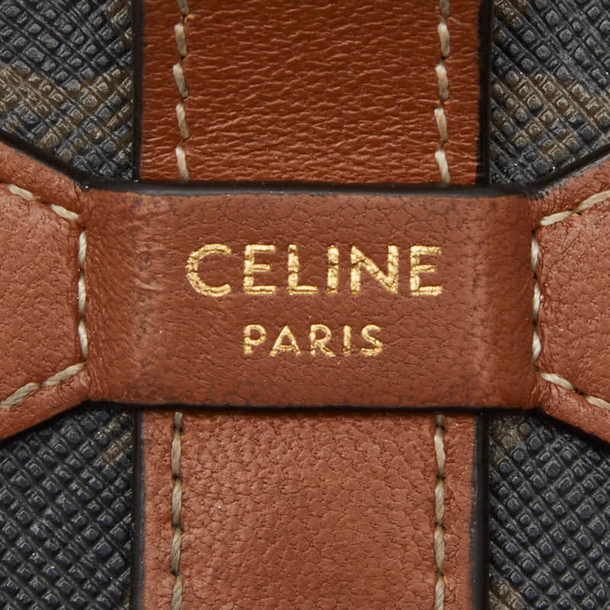 Celine Brown Pvc Wallet (Bi-Fold) (Pre-Owned)
