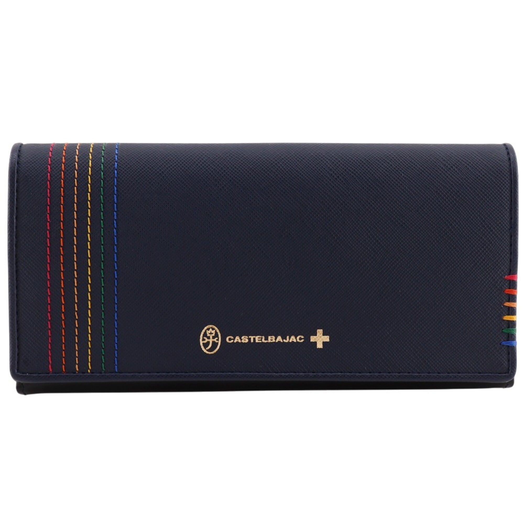 Castelbajac Black Leather Long Wallet (Bi-Fold) (Pre-Owned)