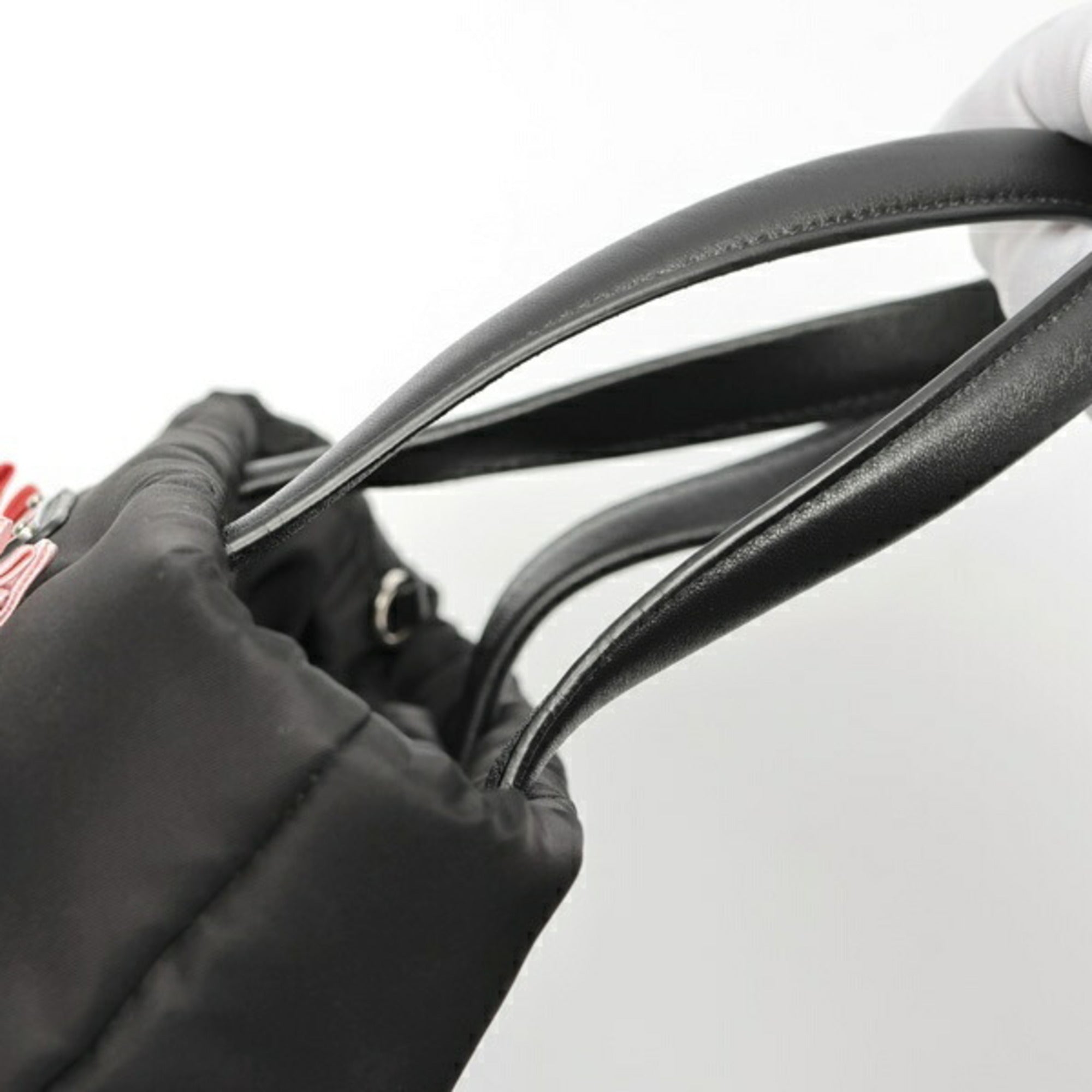 Prada Black Nylon Shoulder Bag Tote Bag (Pre-Owned)