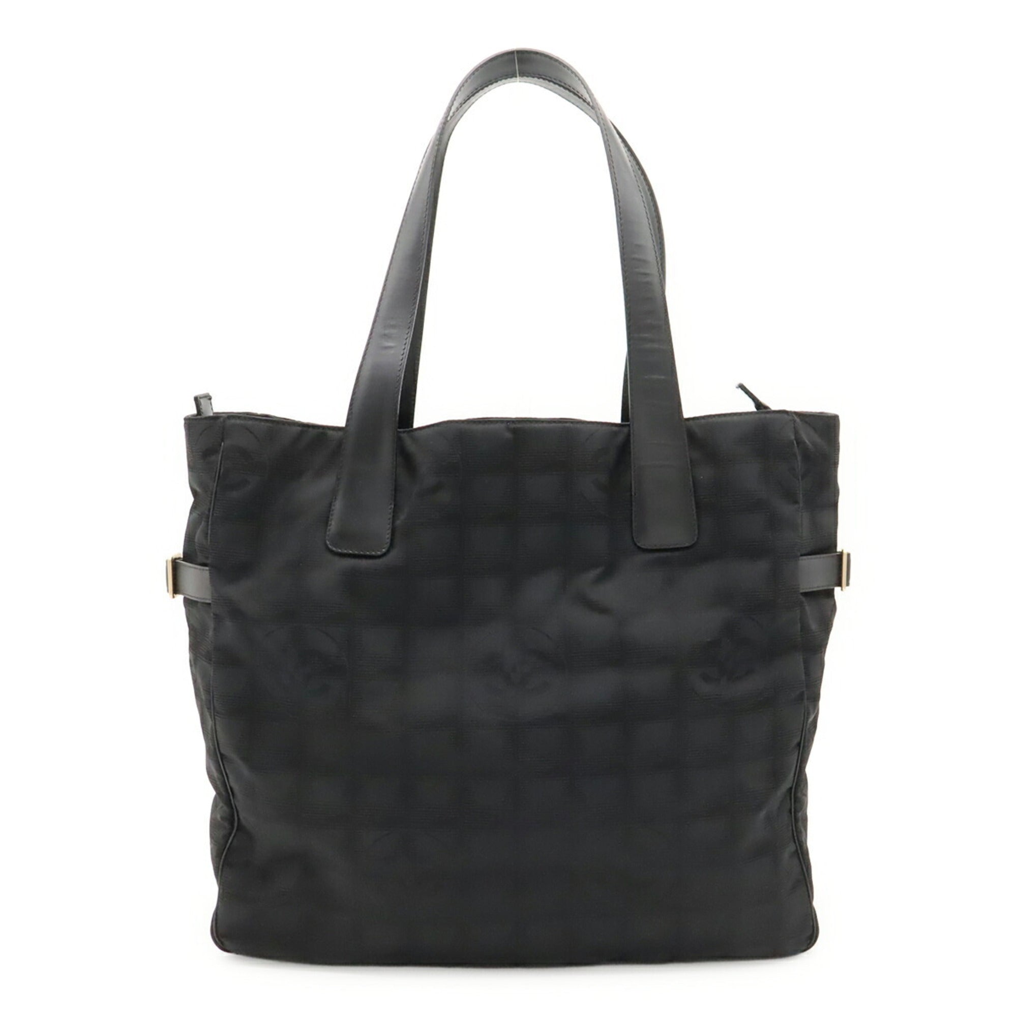 Chanel Black New Travel Line Shoulder Bag Tote Bag (Pre-Owned)