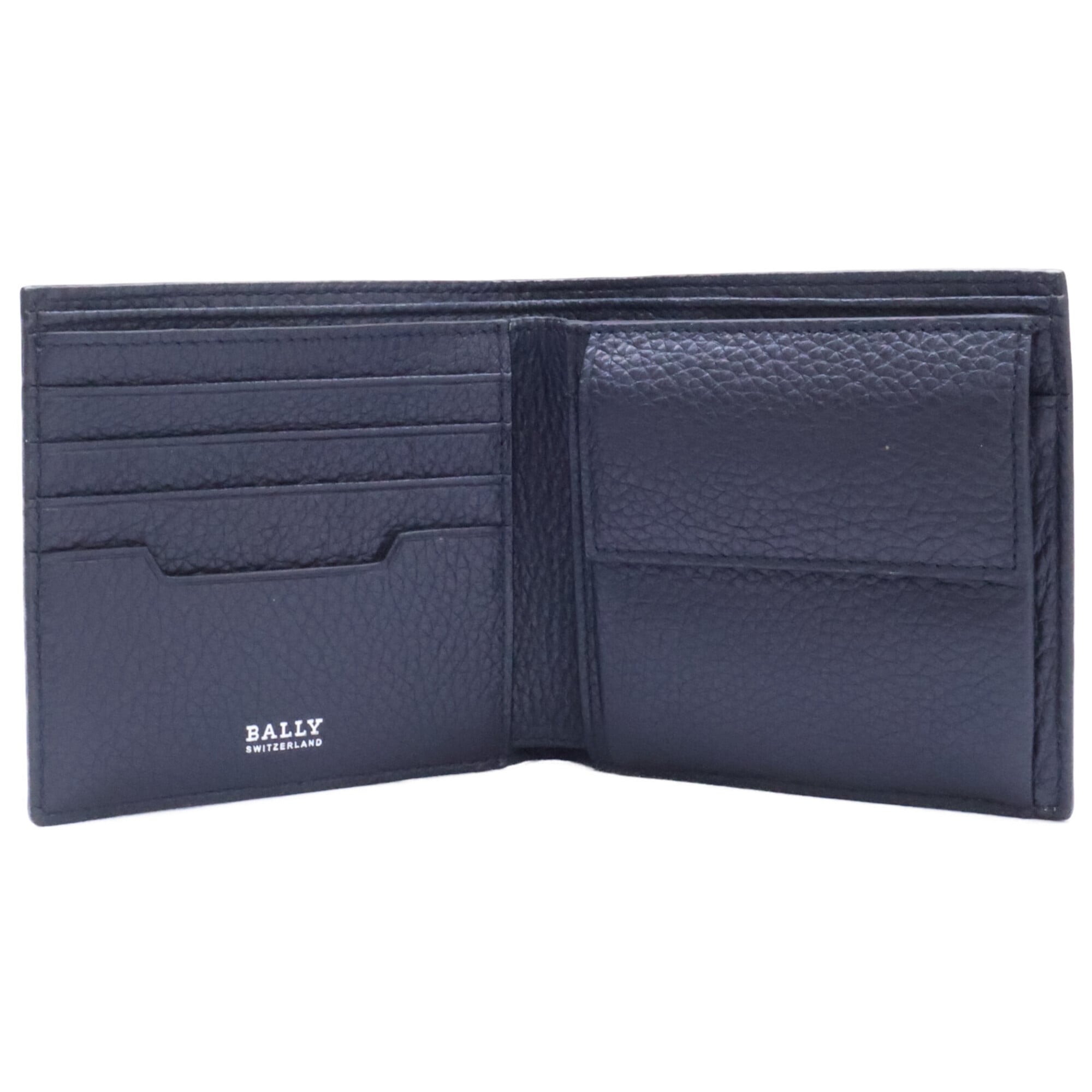 Bally Dark Navy Leather Wallet (Bi-Fold) (Pre-Owned)