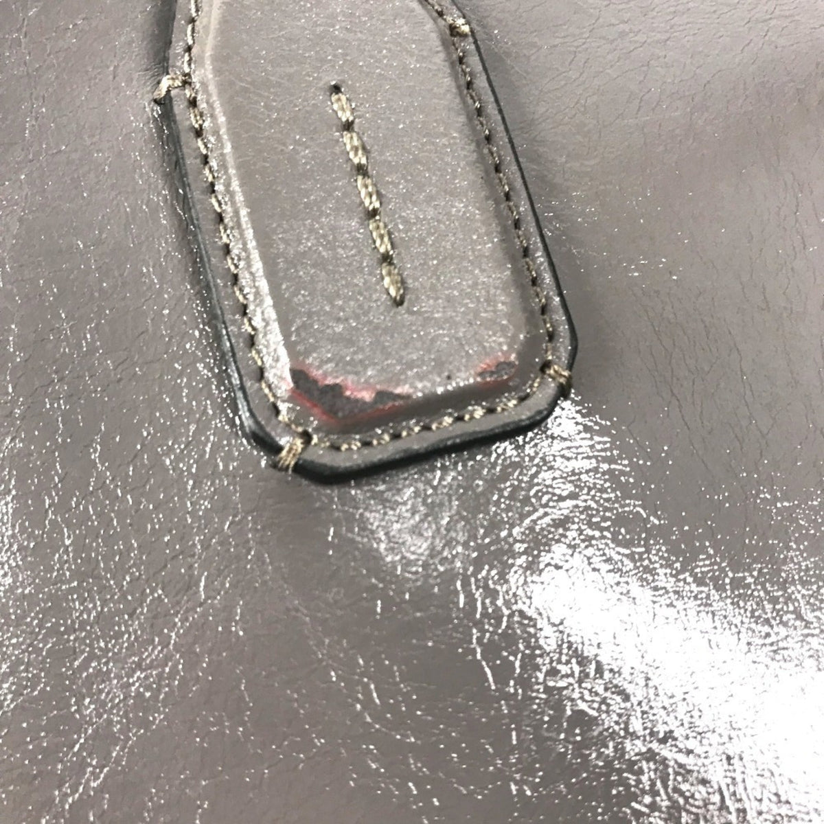 Burberry Gray Leather Handbag Shoulder Bag Tote Bag (Pre-Owned)