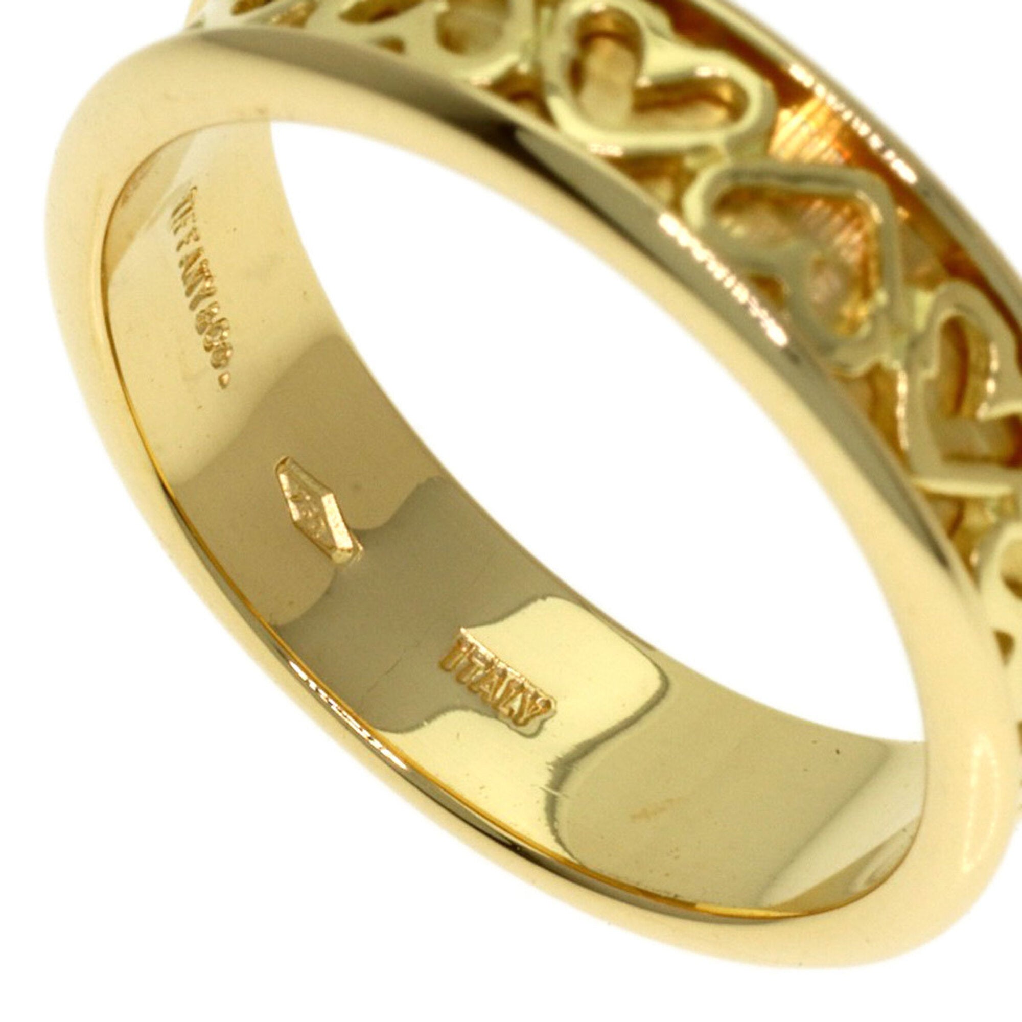 Tiffany Heart Yellow Gold (18K) Band Ring (Pre-Owned)