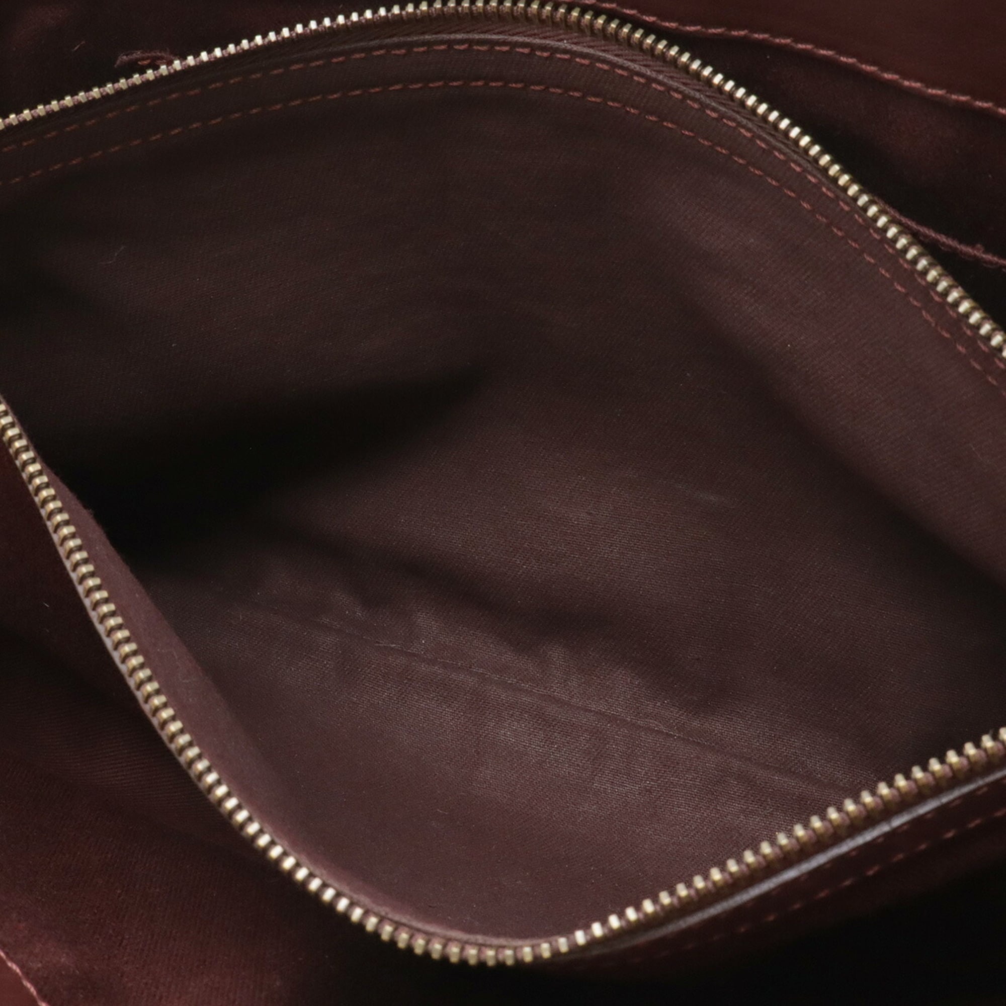 Celine Bordeaux Leather Handbag Tote Bag (Pre-Owned)