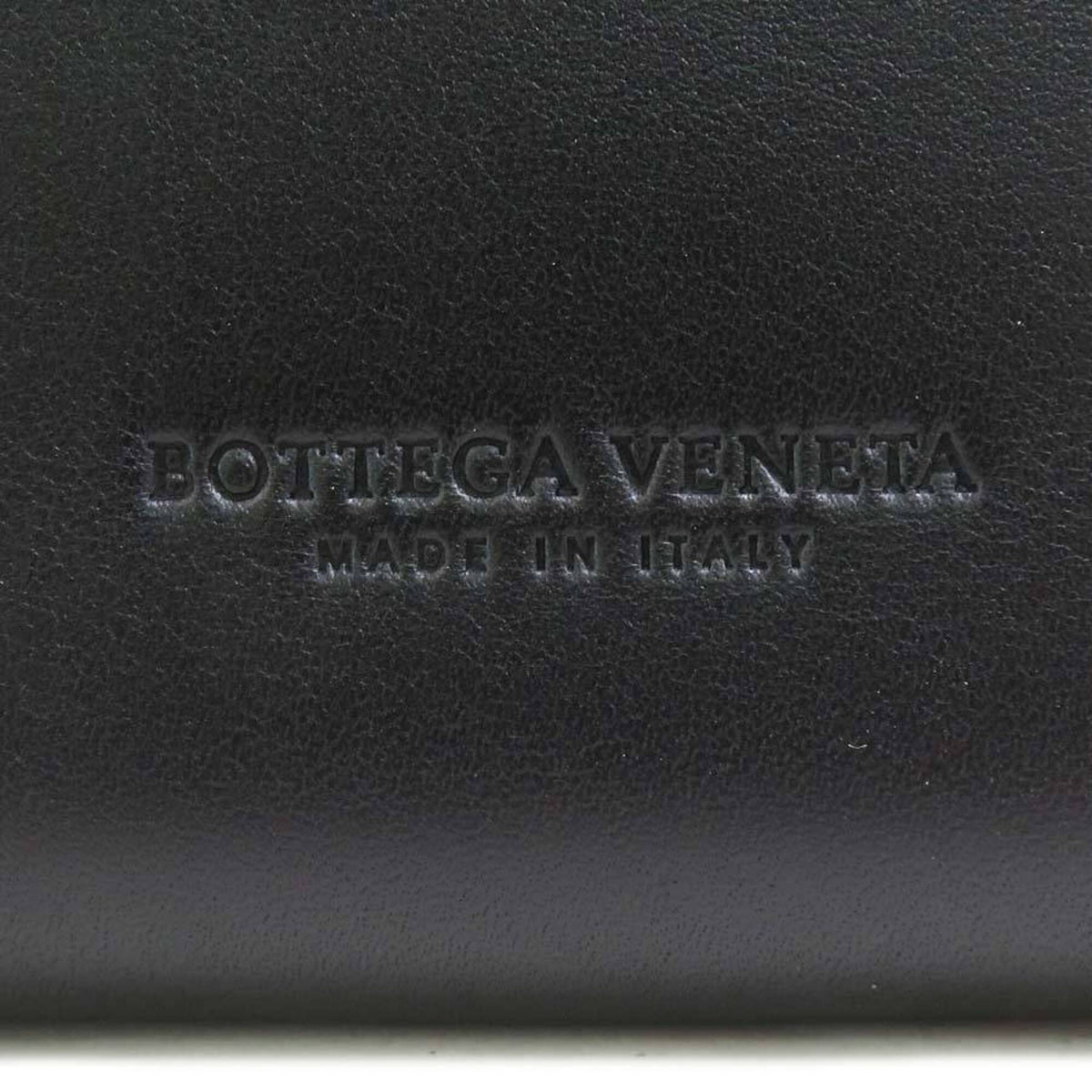 Bottega Veneta Black Leather Long Wallet (Bi-Fold) (Pre-Owned)