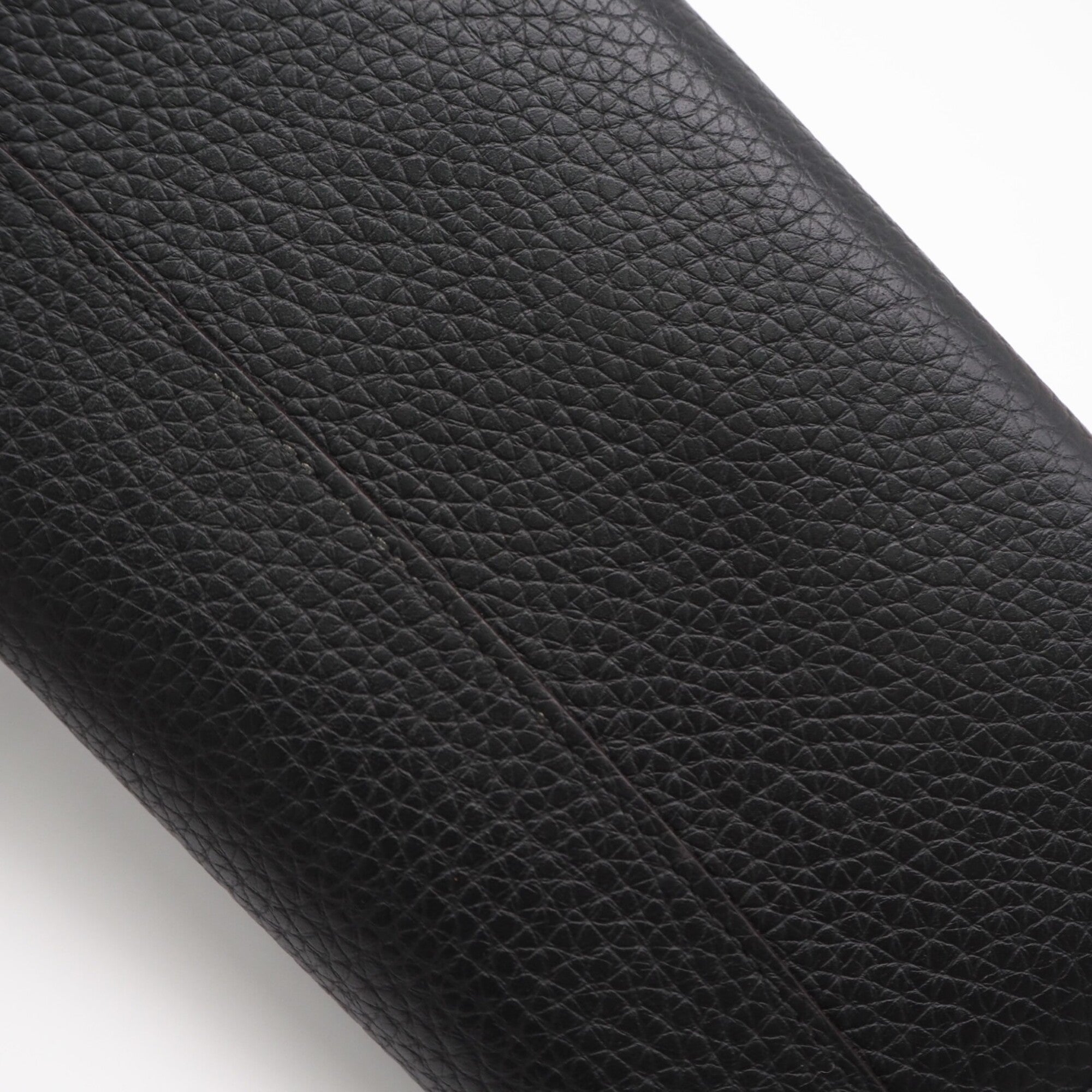 Louis Vuitton Taurillon Black Noir Leather Long Wallet (Bi-Fold) (Pre-Owned)