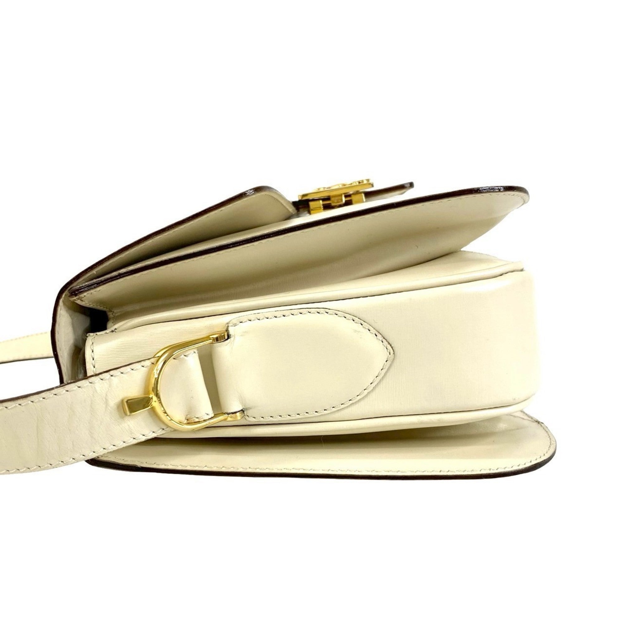 Celine White Leather Shoulder Bag (Pre-Owned)