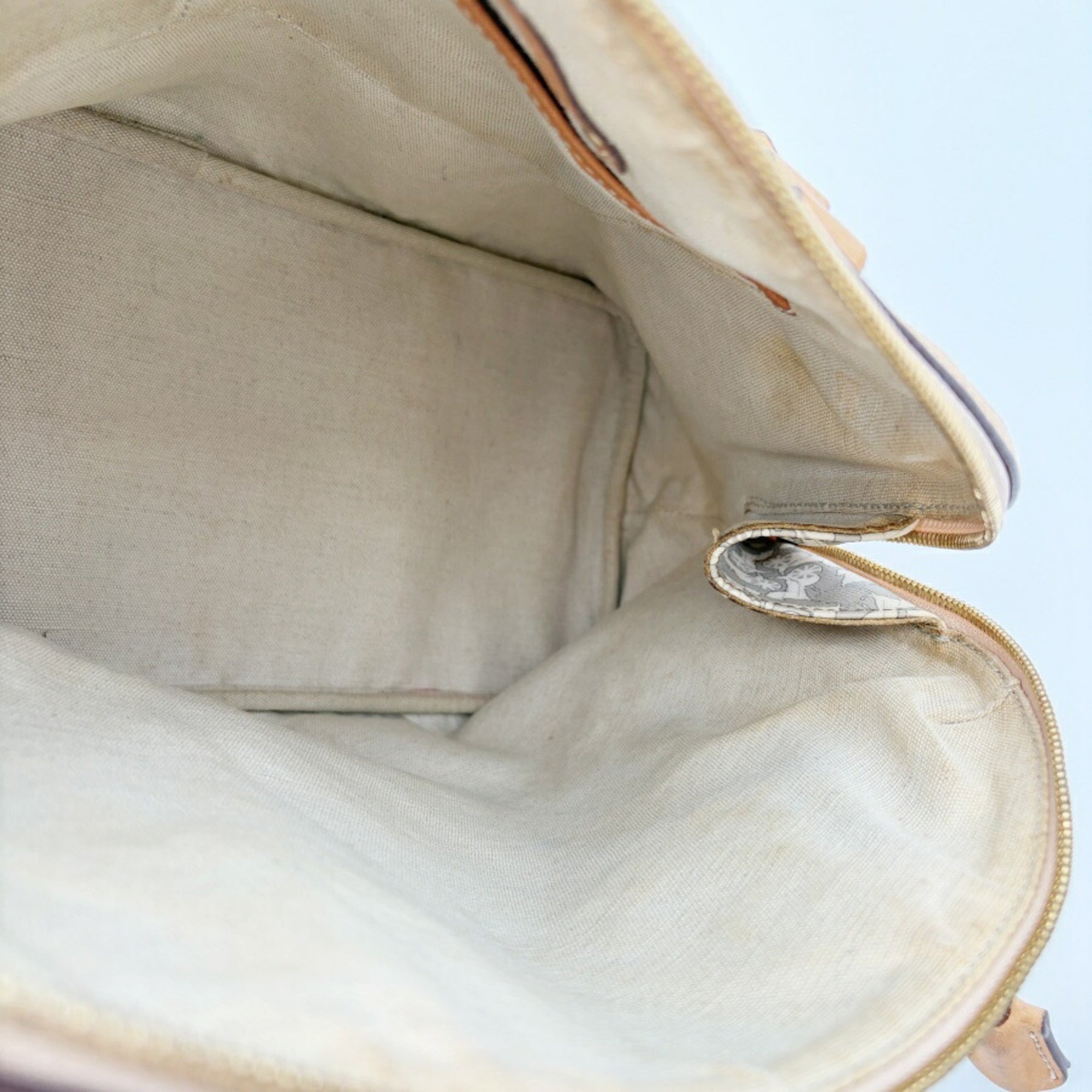 Celine Gray White Pvc Leather Boston Bag Handbag (Pre-Owned)