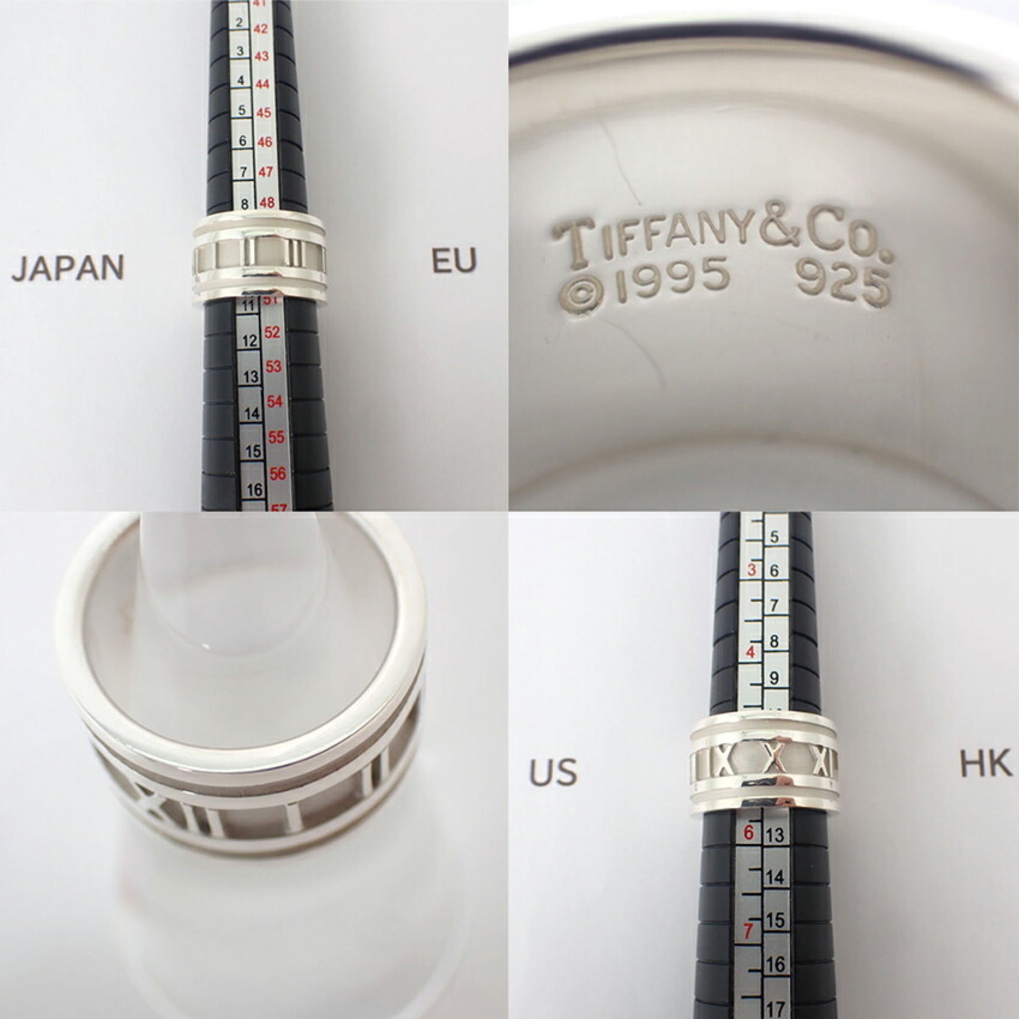 Tiffany Sterling Silver 925 Band Ring (Pre-Owned)