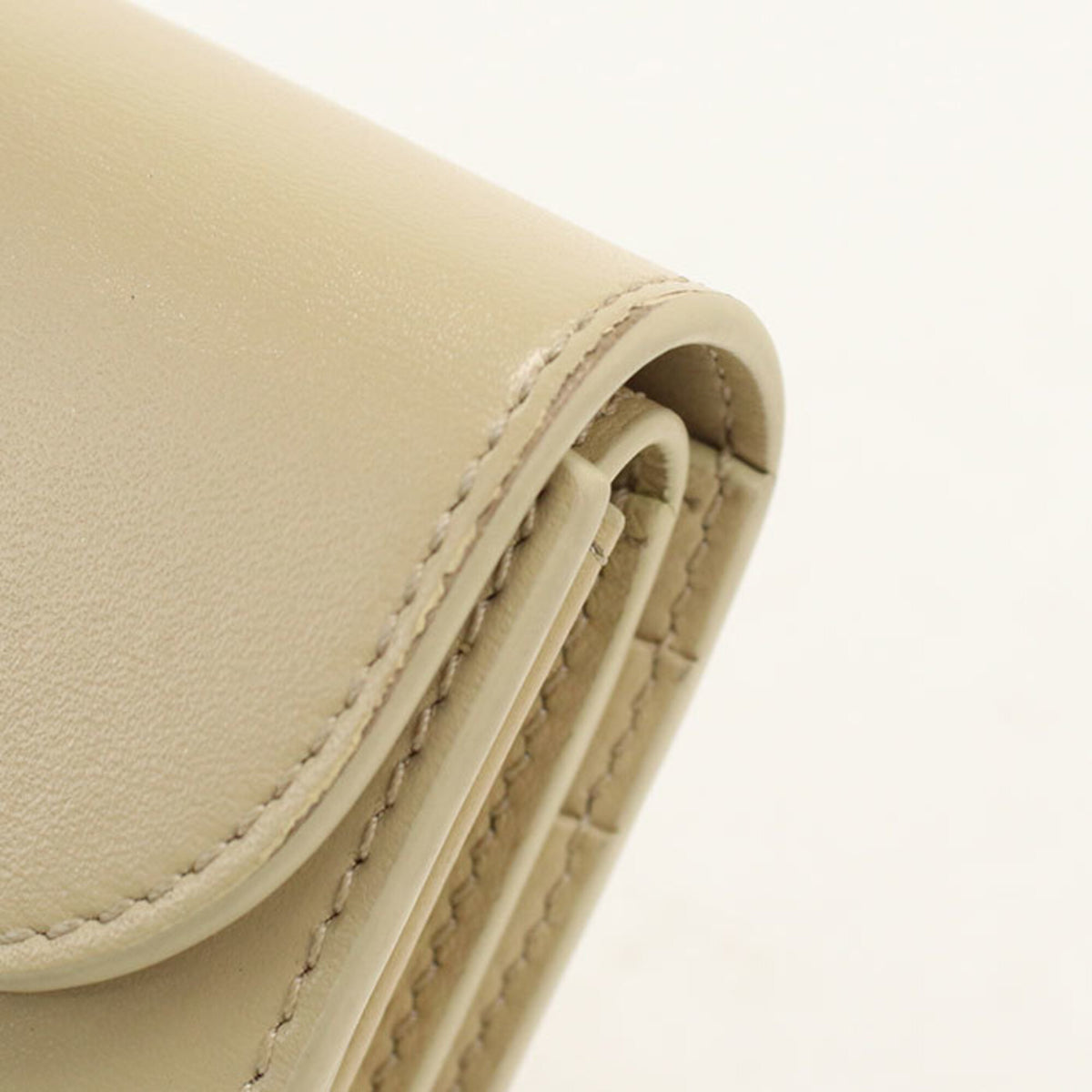 Celine Beige Leather Wallet (Tri-Fold) (Pre-Owned)