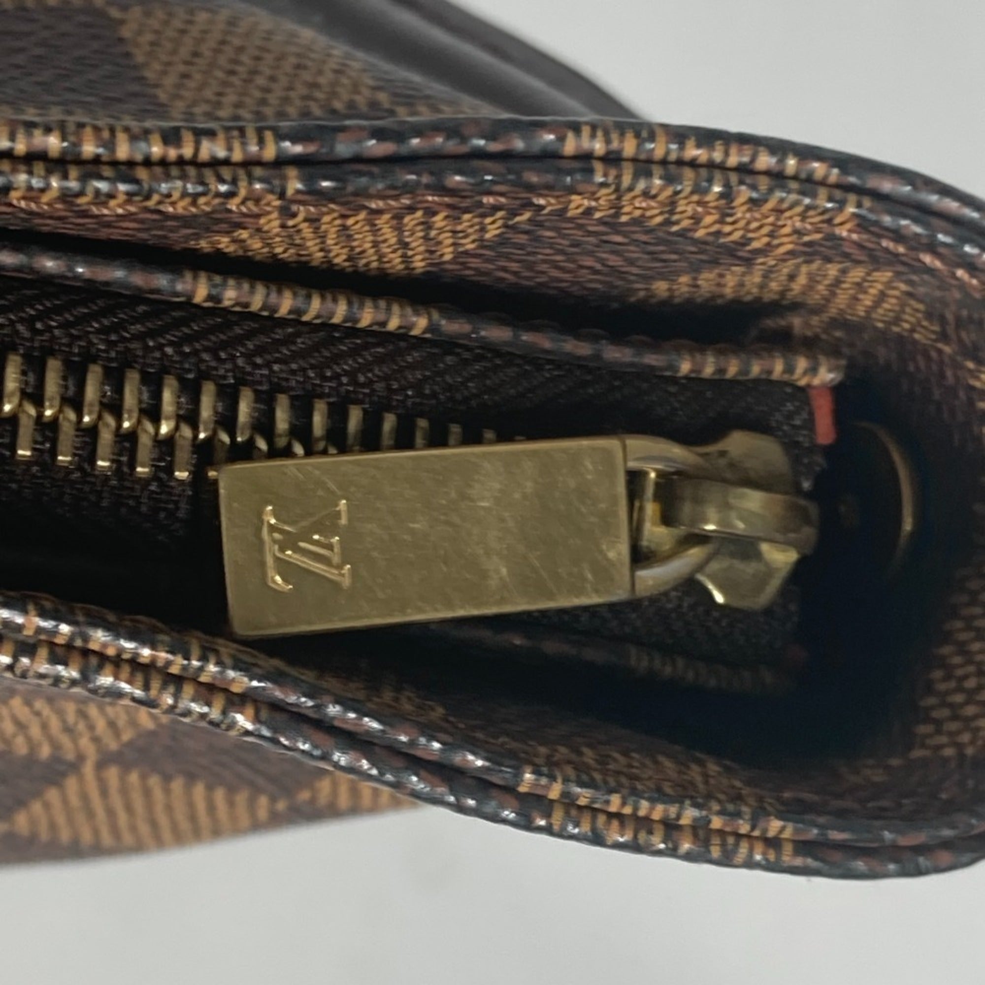 Louis Vuitton Damier Brown Damier Canvas Ebene Damier Canvas Shoulder Bag (Pre-Owned)