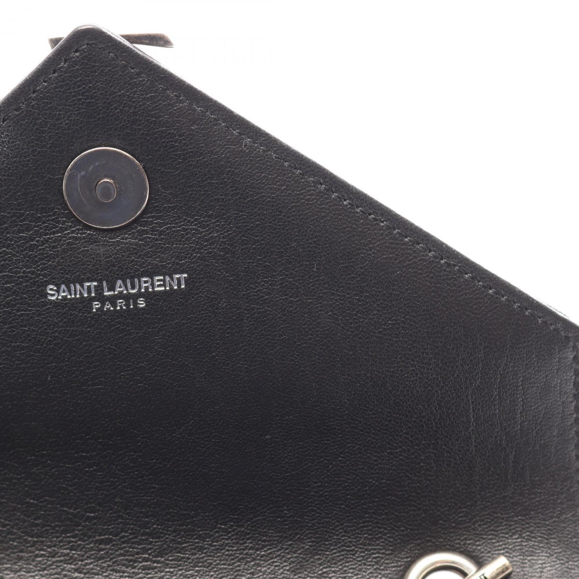 Saint Laurent Black Leather Handbag Shoulder Bag (Pre-Owned)
