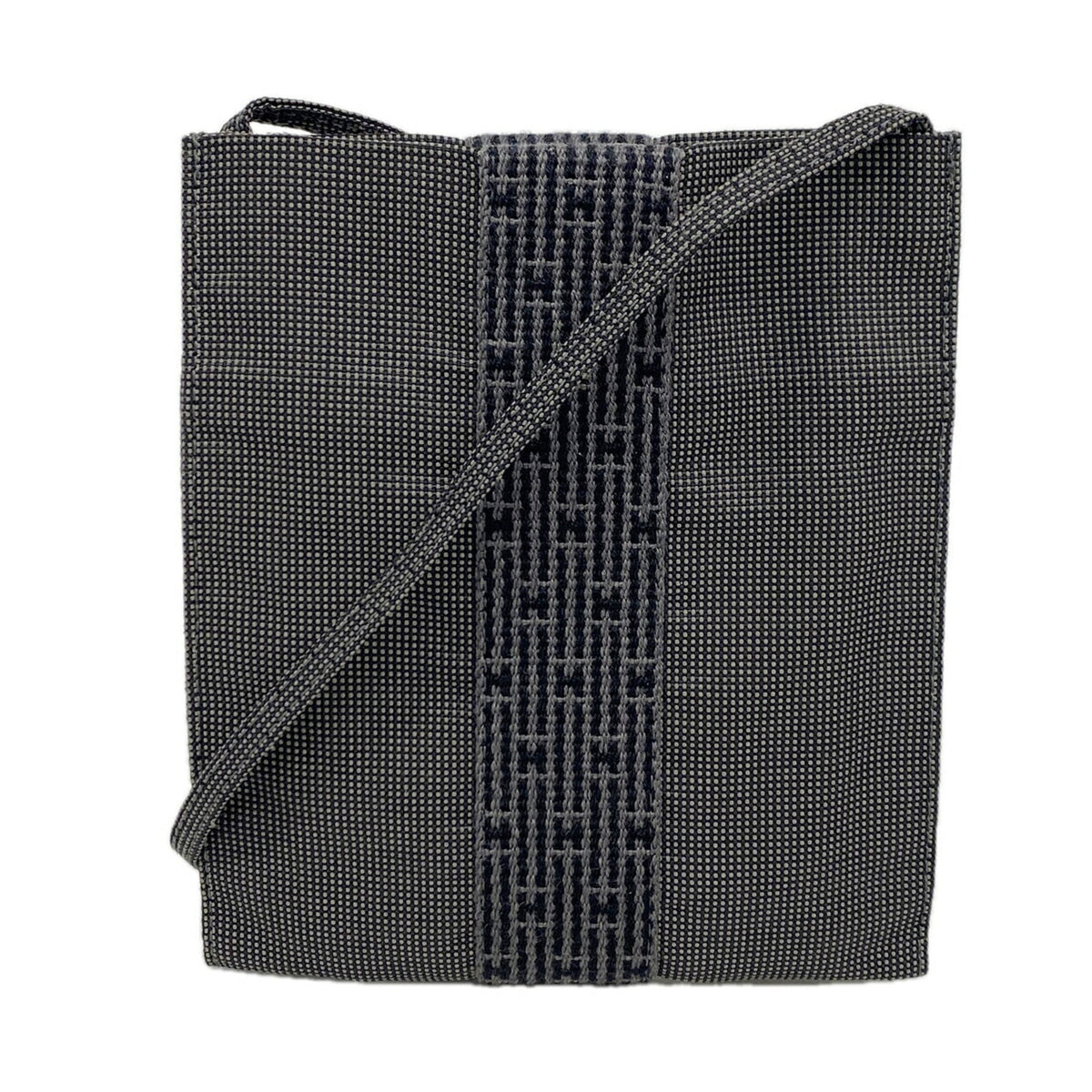 Hermes Gray Nylon Shoulder Bag (Pre-Owned)