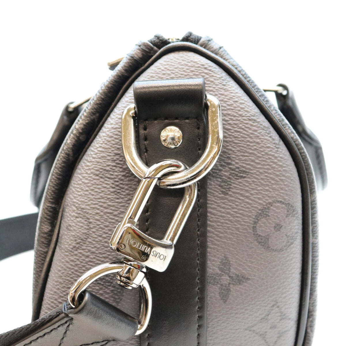 Louis Vuitton Black Monogram Eclipse Boston Bag (Pre-Owned)