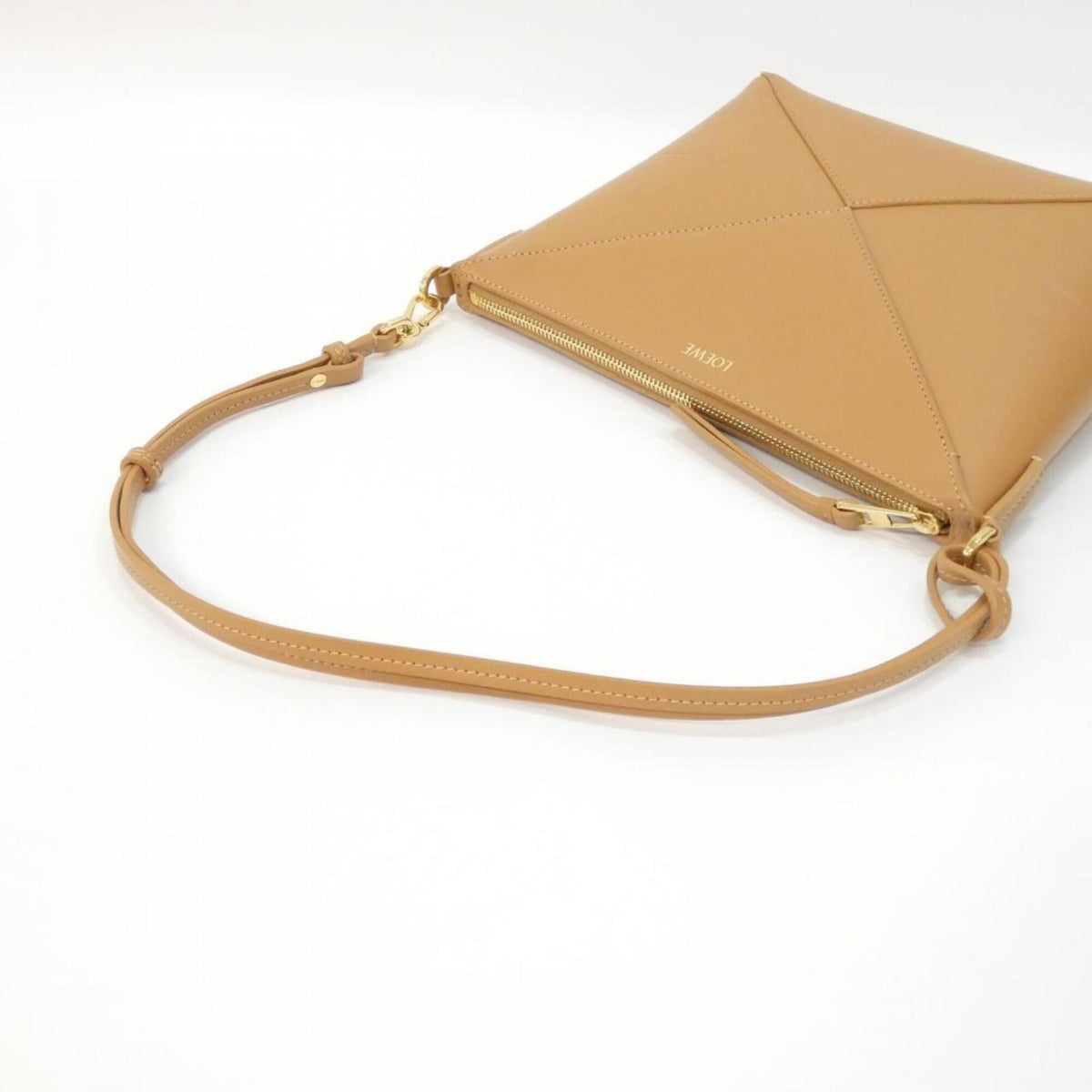 Loewe Beige Leather Handbag Pouch Shoulder Bag (Pre-Owned)