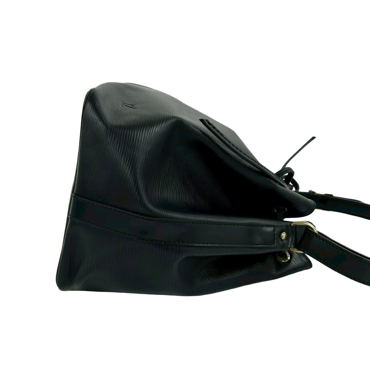 Louis Vuitton Black Leather Shoulder Bag Tote Bag (Pre-Owned)