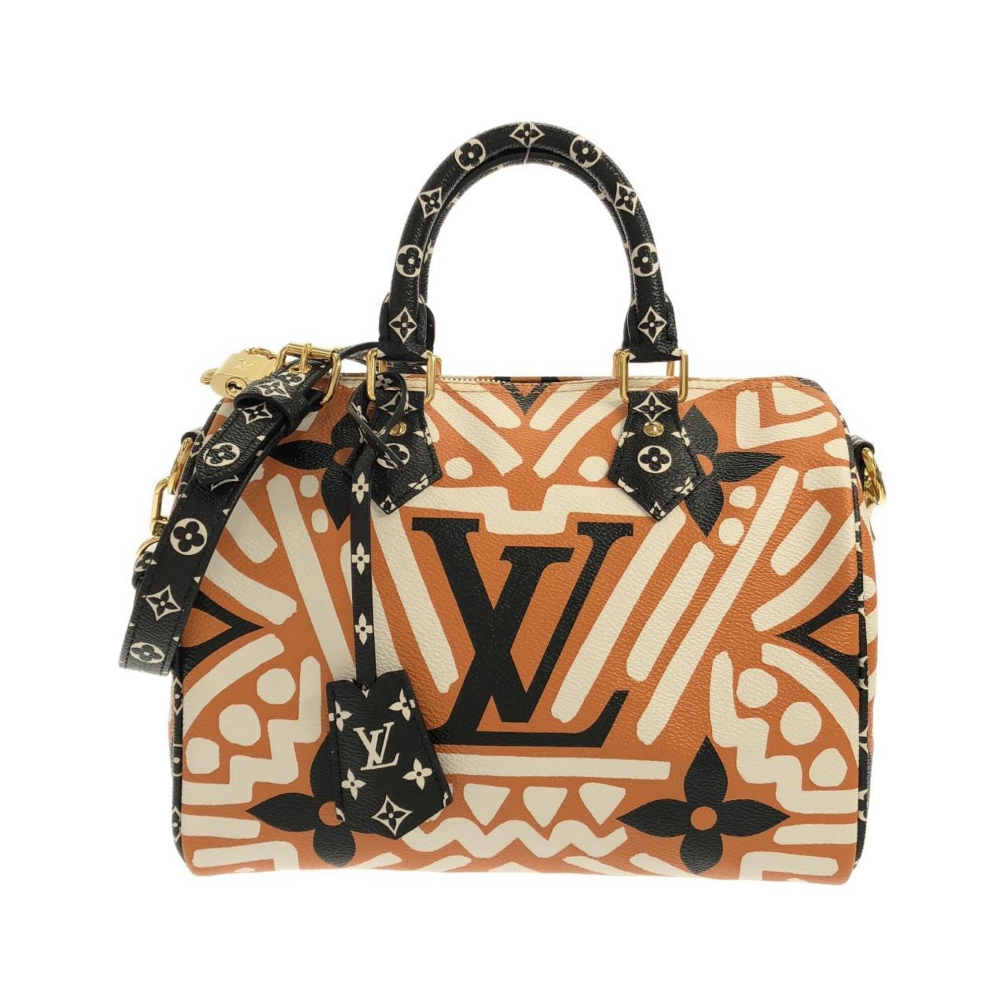Louis Vuitton Caramel Cream Coated Canvas Boston Bag (Pre-Owned)