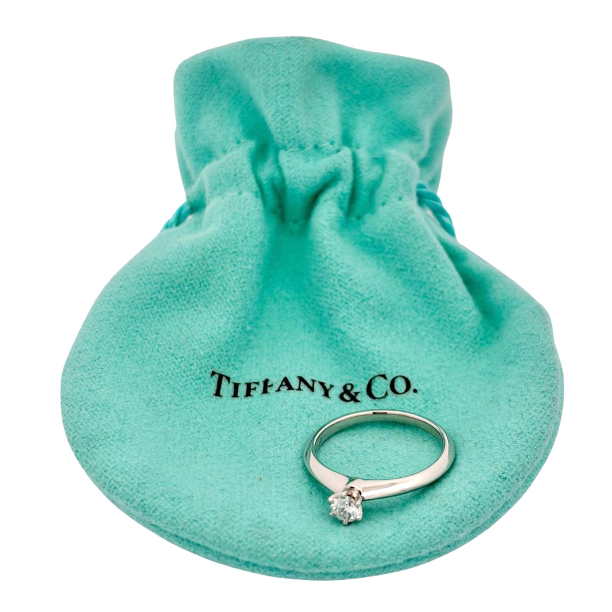 Tiffany Platinum Platinum 950 Band Ring (Pre-Owned)