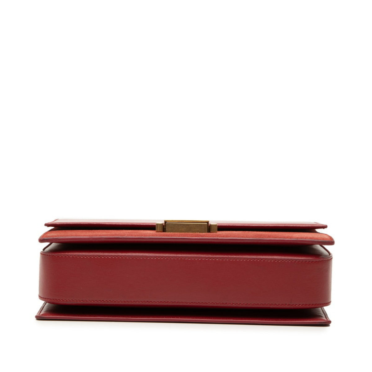 Saint Laurent Red Color Leather Shoulder Bag (Pre-Owned)
