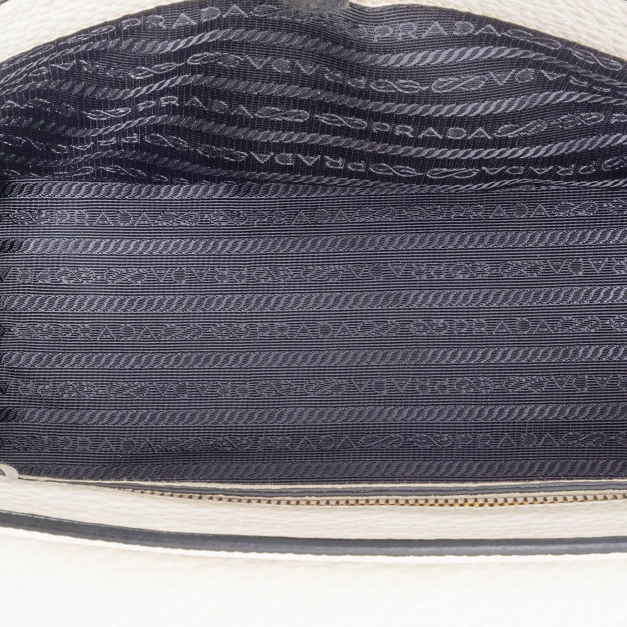 Prada White Leather Handbag (Pre-Owned)