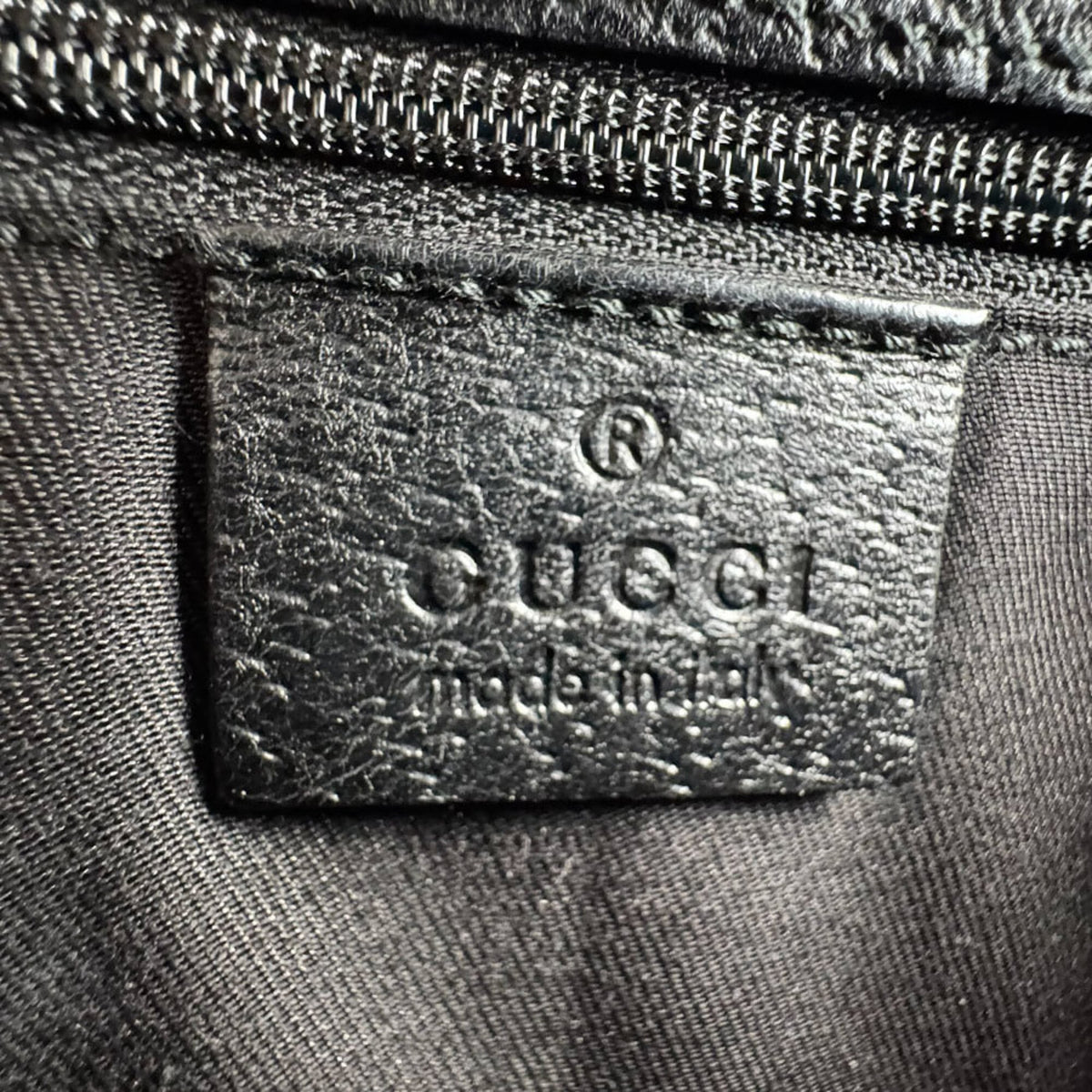 Gucci Black Gg Canvas Fanny Pack Sling Bag (Pre-Owned)