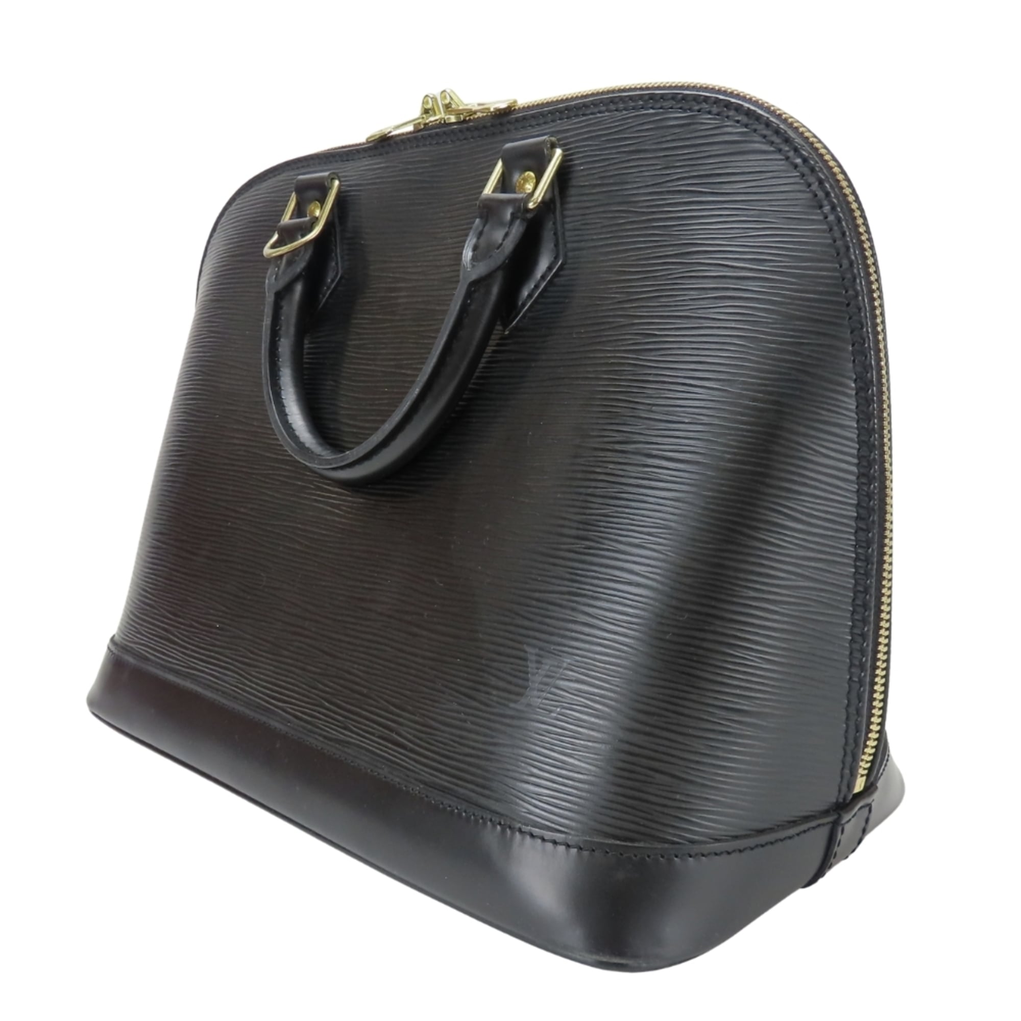 Louis Vuitton Epi Black Noir Epi Leather Handbag (Pre-Owned)
