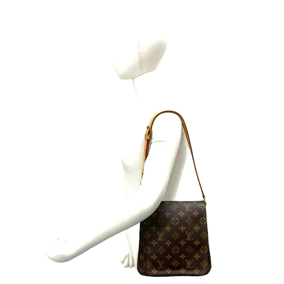 Louis Vuitton Brown Leather Pvc Pochette Shoulder Bag (Pre-Owned)