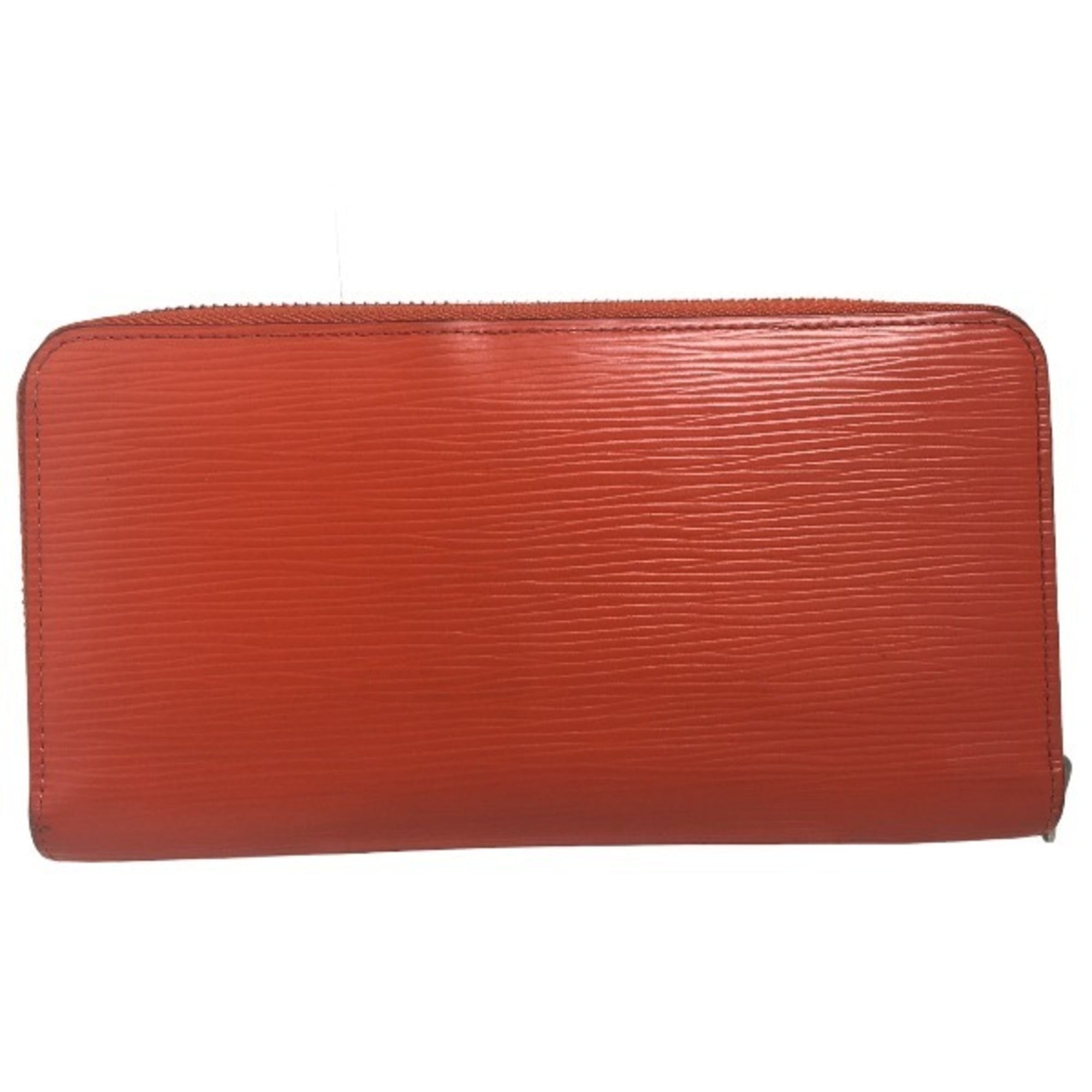 Louis Vuitton Epi Orange Epi Leather Long Wallet (Bi-Fold) (Pre-Owned)