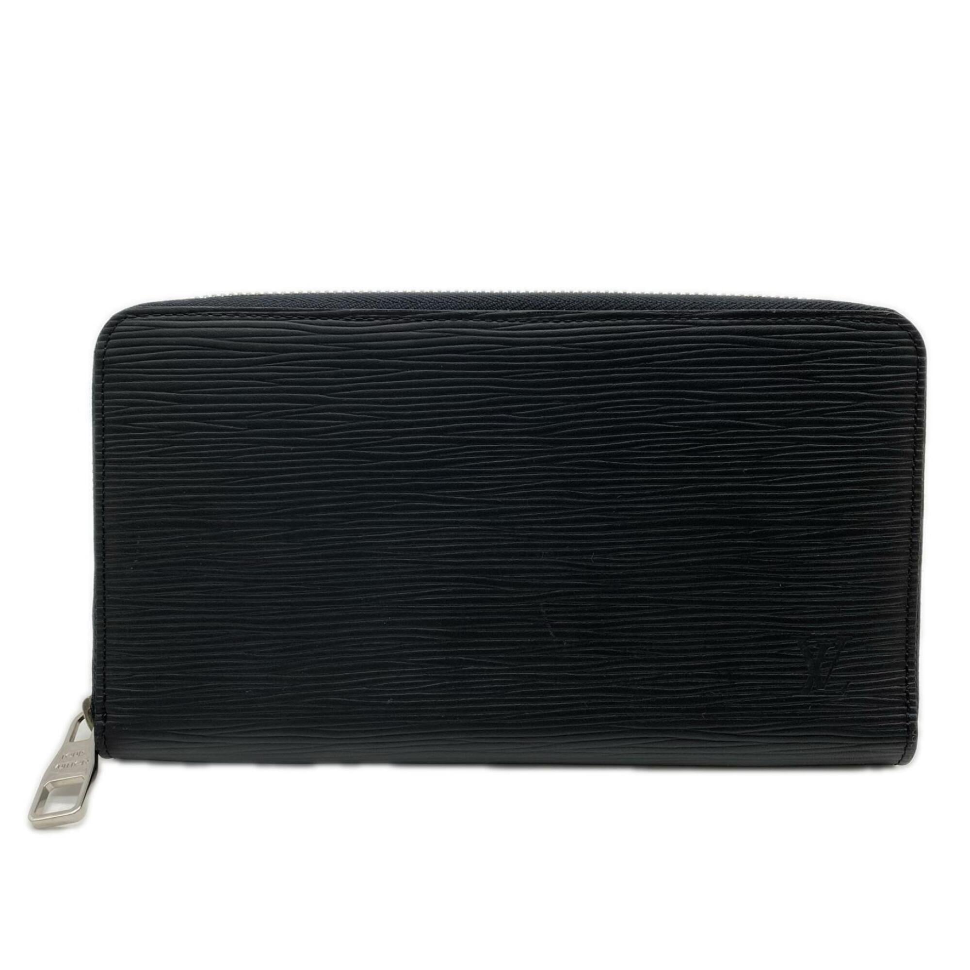Louis Vuitton Epi Black Noir Leather Long Wallet (Bi-Fold) (Pre-Owned)