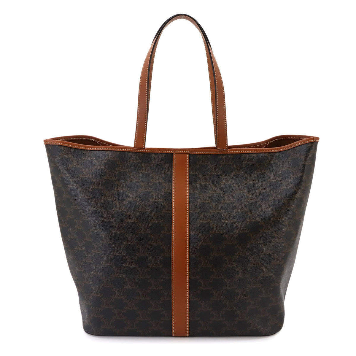 Celine Black Brown Pvc Leather Handbag Tote Bag (Pre-Owned)