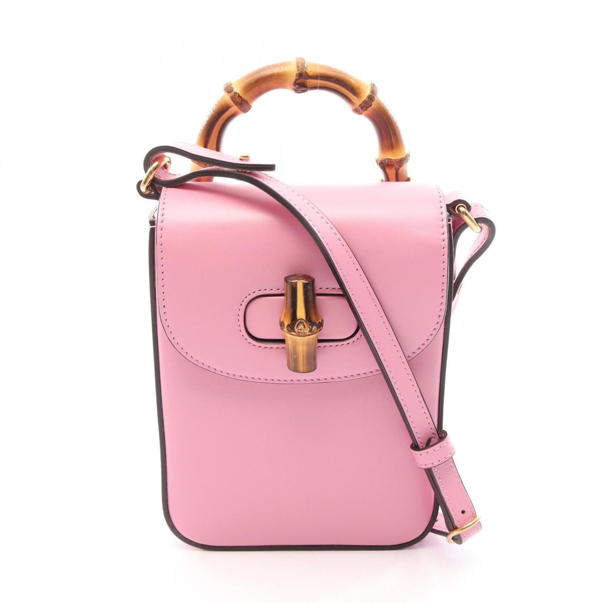 Gucci Pink Leather Handbag (Pre-Owned)