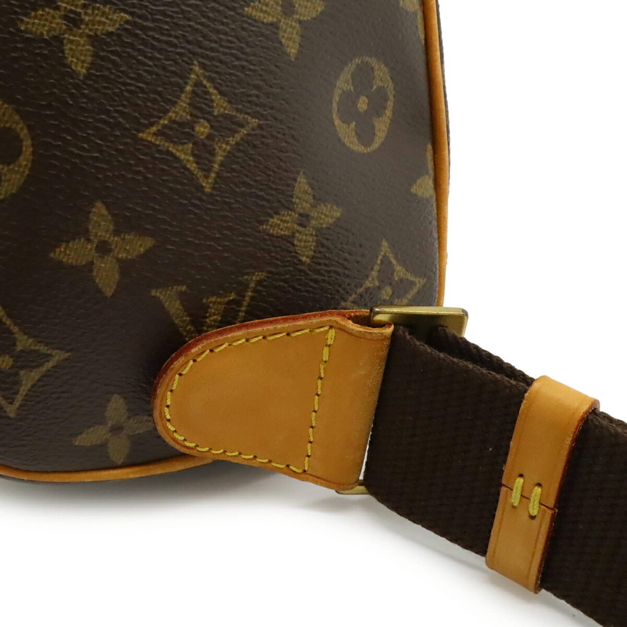 Louis Vuitton Brown Canvas Pochette Shoulder Bag Sling Bag (Pre-Owned)