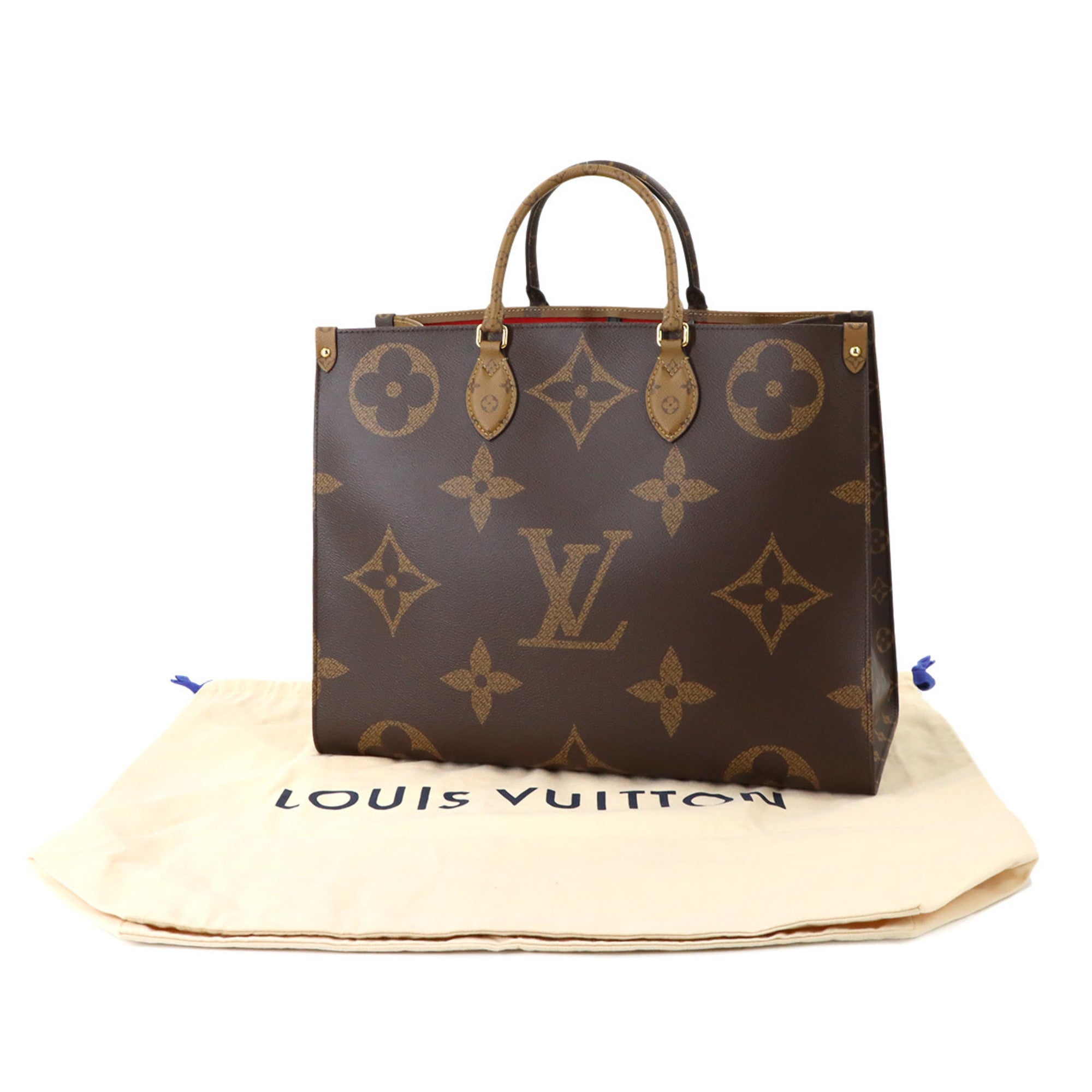 Louis Vuitton Monogram Monogram Reverse Monogram Reverse Handbag Tote Bag (Pre-Owned)