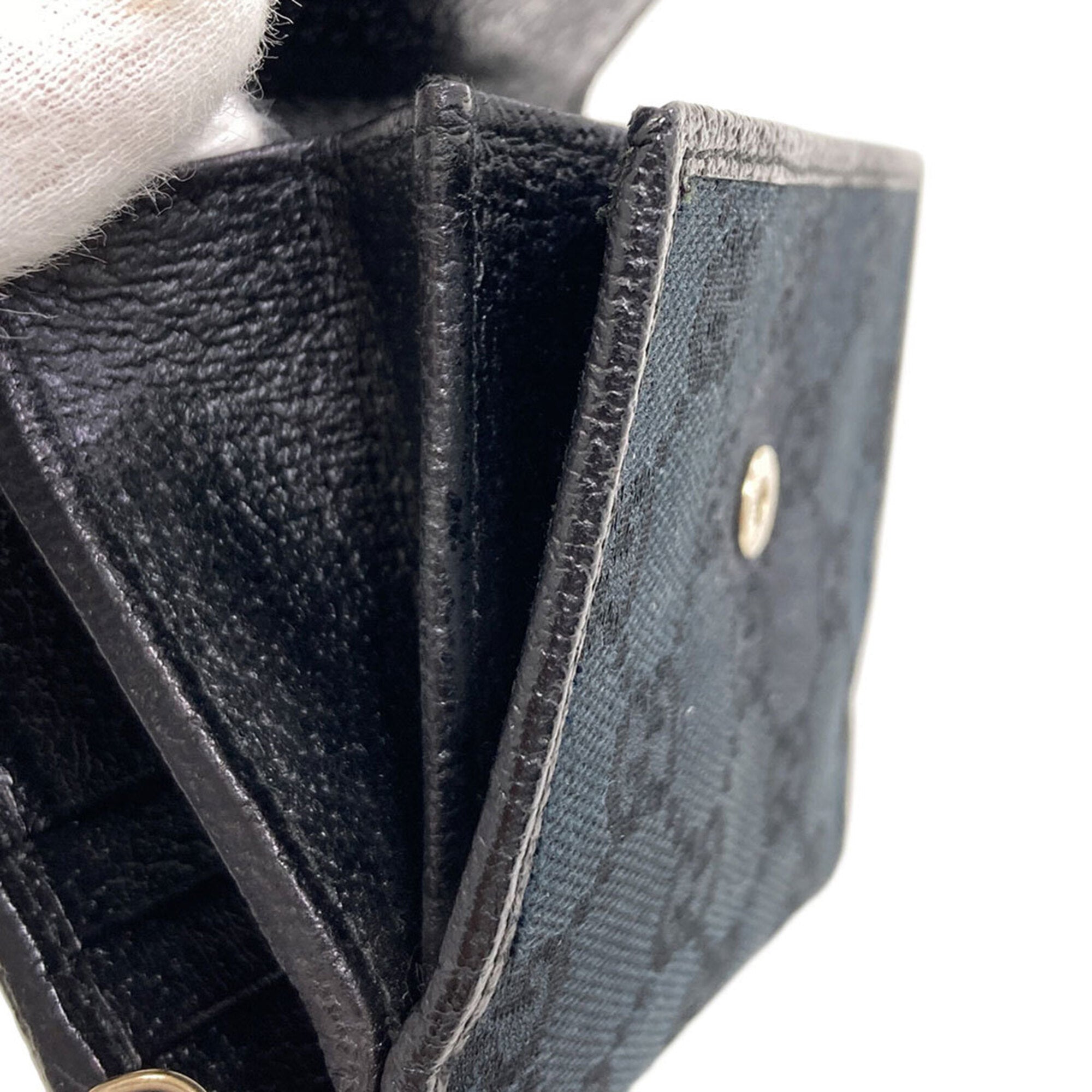 Gucci Black Canvas Wallet (Bi-Fold) (Pre-Owned)