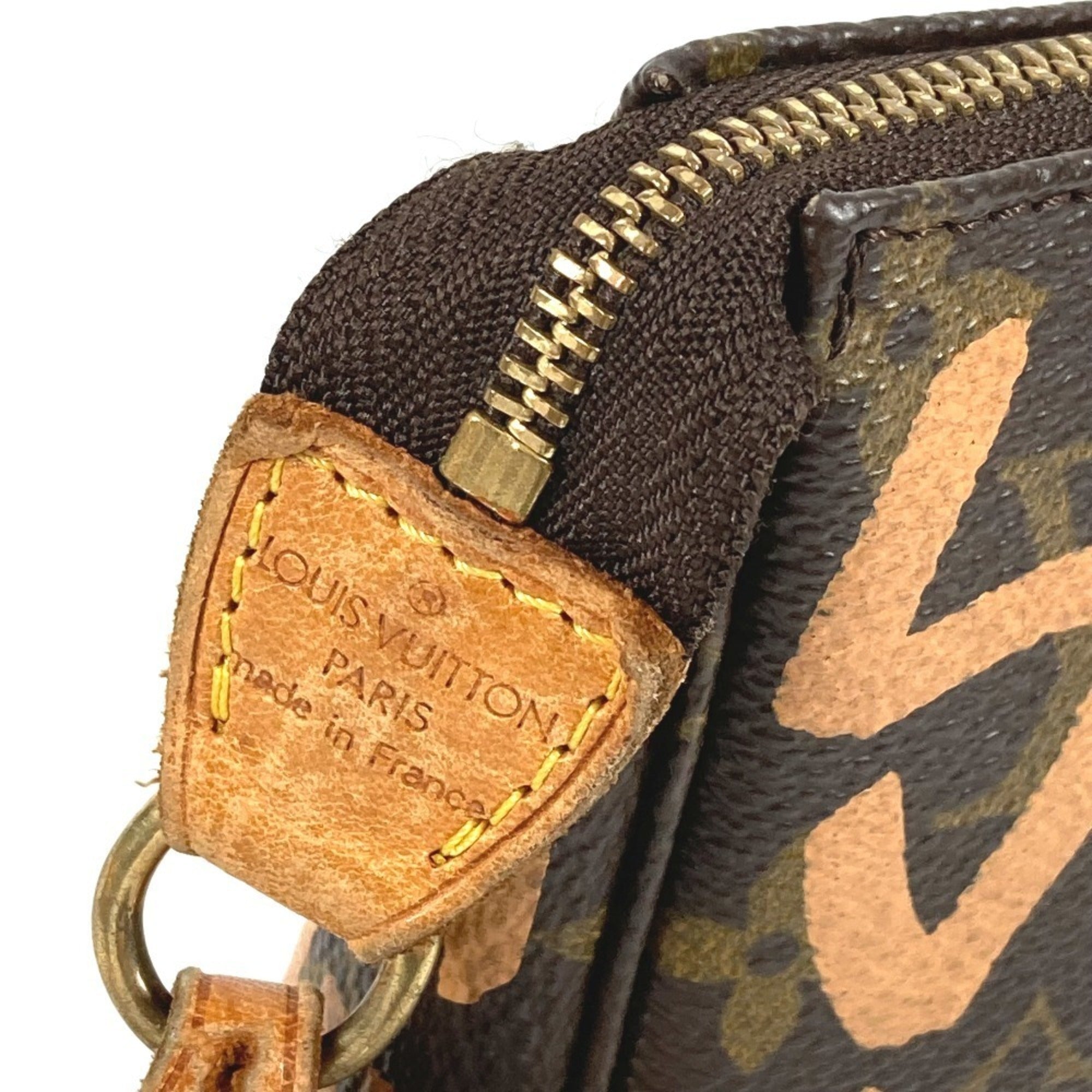 Louis Vuitton Monogram Graffiti Brown Orange Monogram Graffiti Handbag Pochette Shoulder Bag (Pre-Owned)