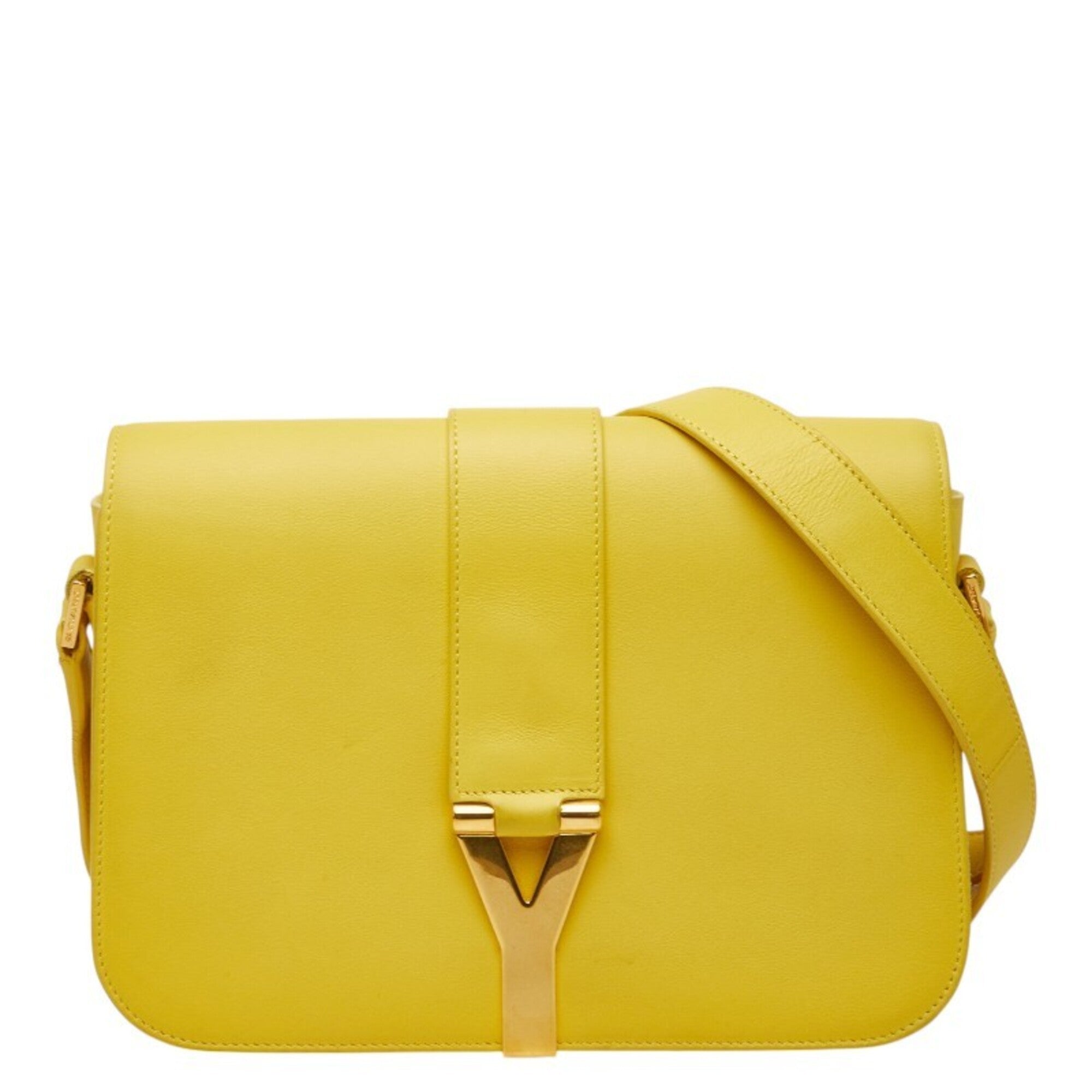 Saint Laurent Yellow Leather Shoulder Bag (Pre-Owned)