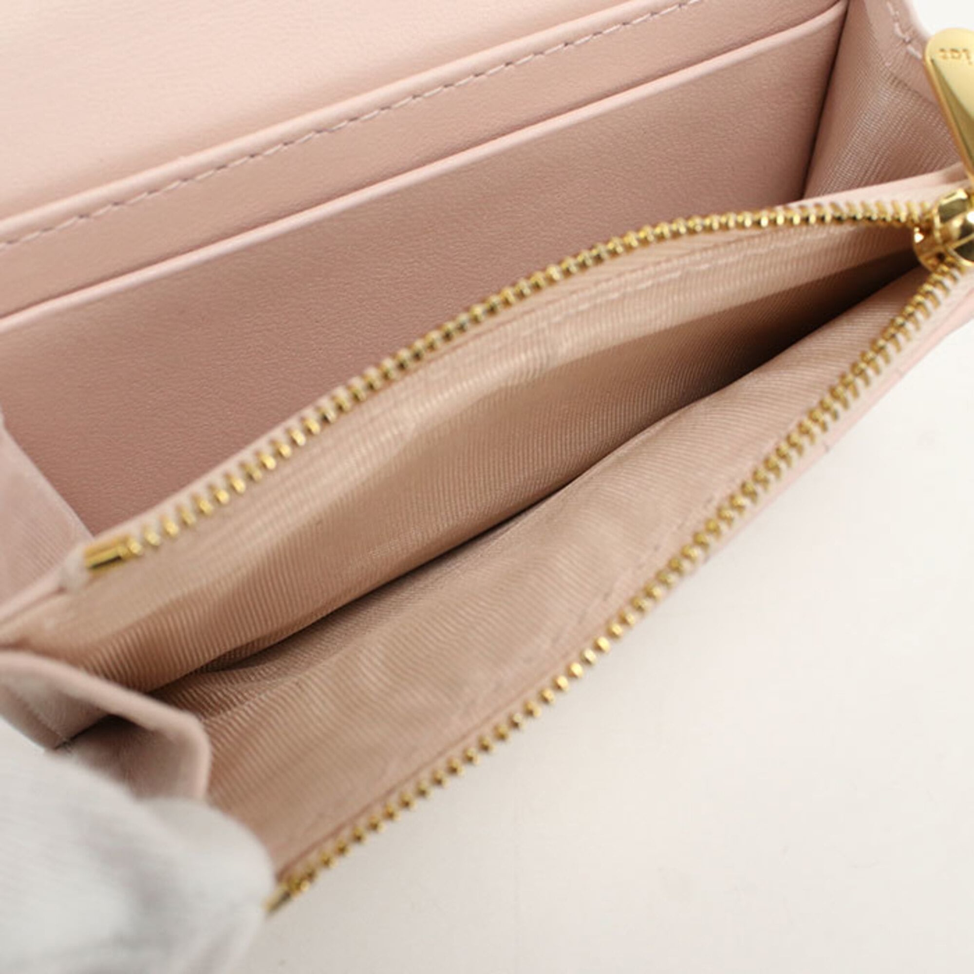Christian Dior Pink Leather Wallet (Bi-Fold) (Pre-Owned)