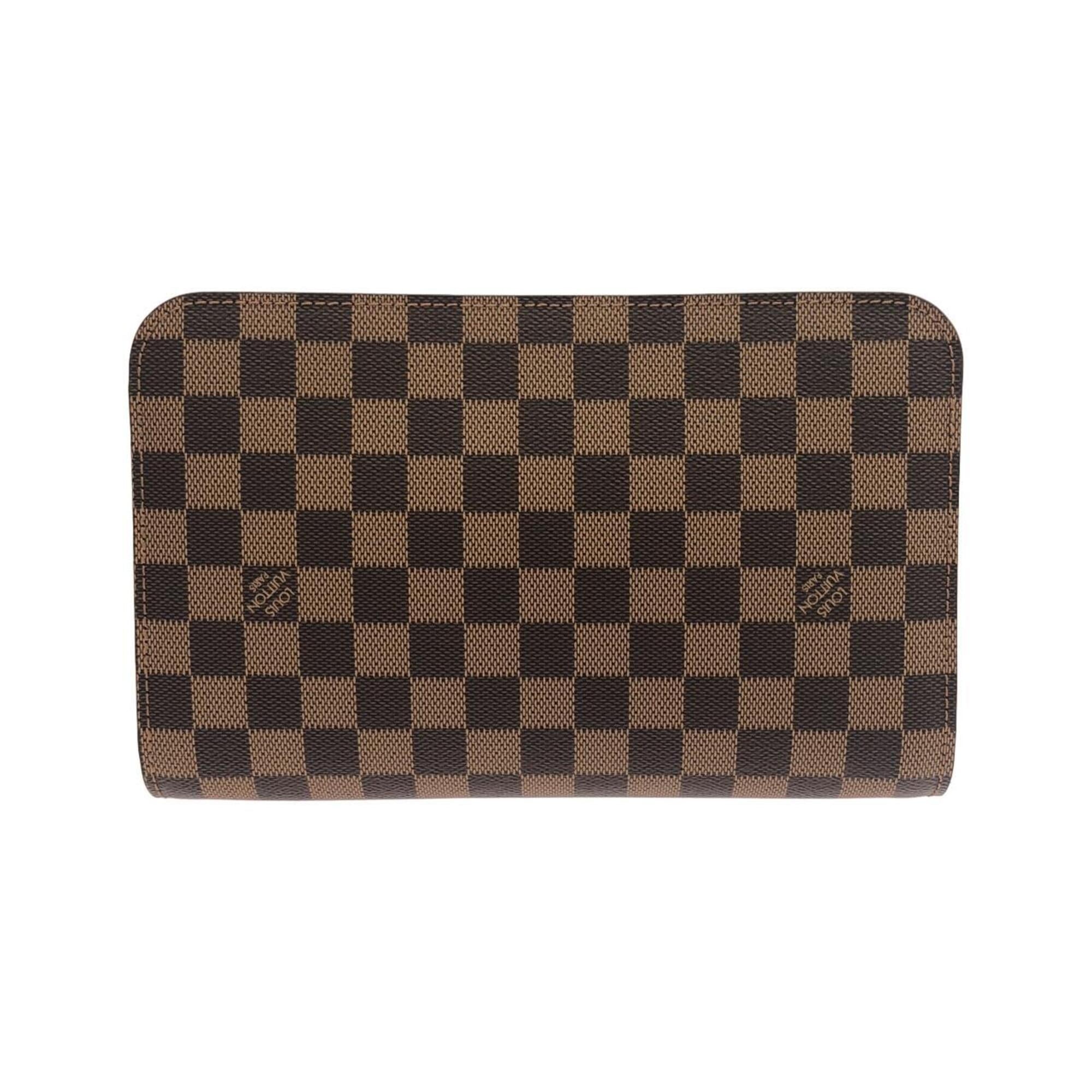 Louis Vuitton Ebene Coated Canvas Clutch Bag (Pre-Owned)