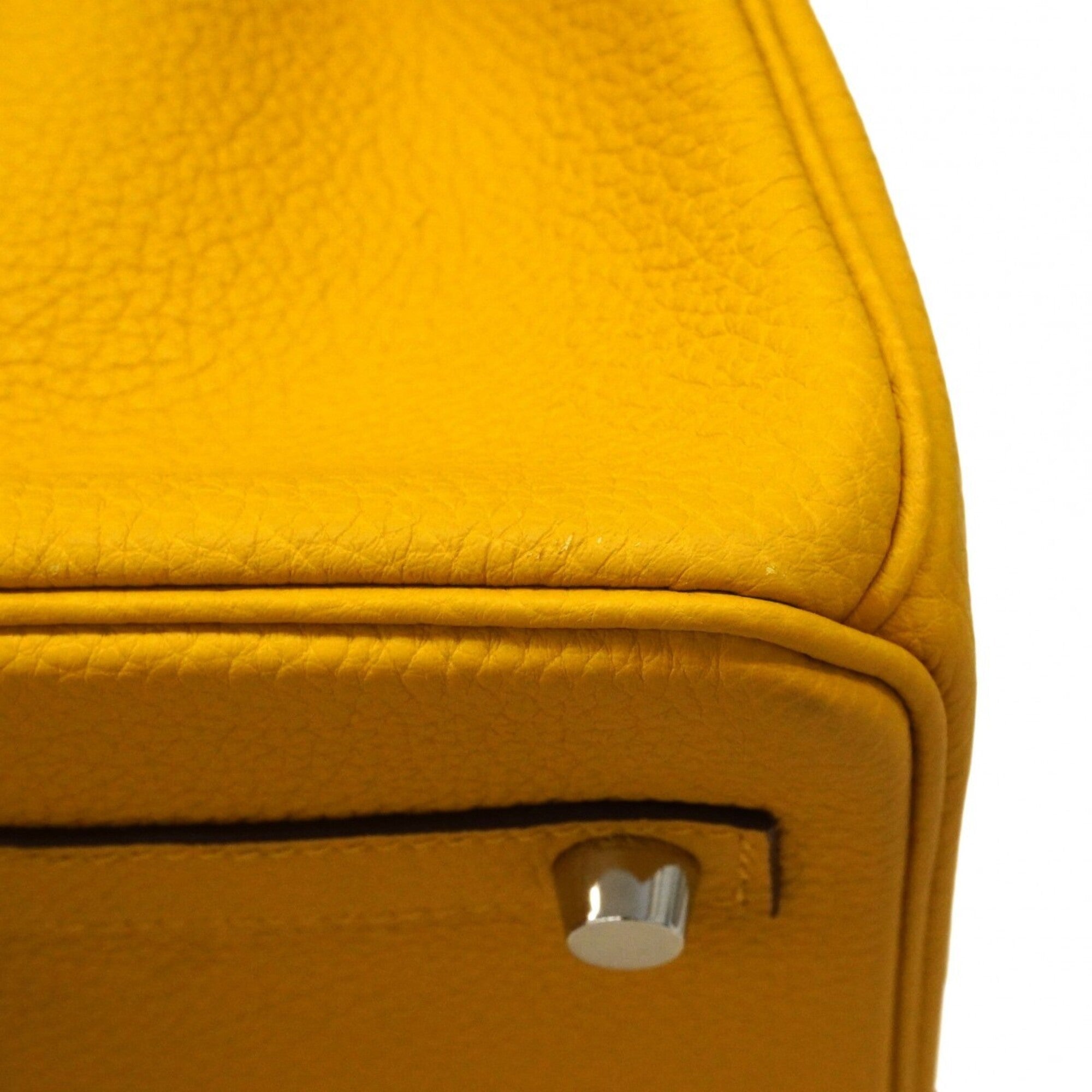 Hermes Yellow Togo Leather Handbag (Pre-Owned)