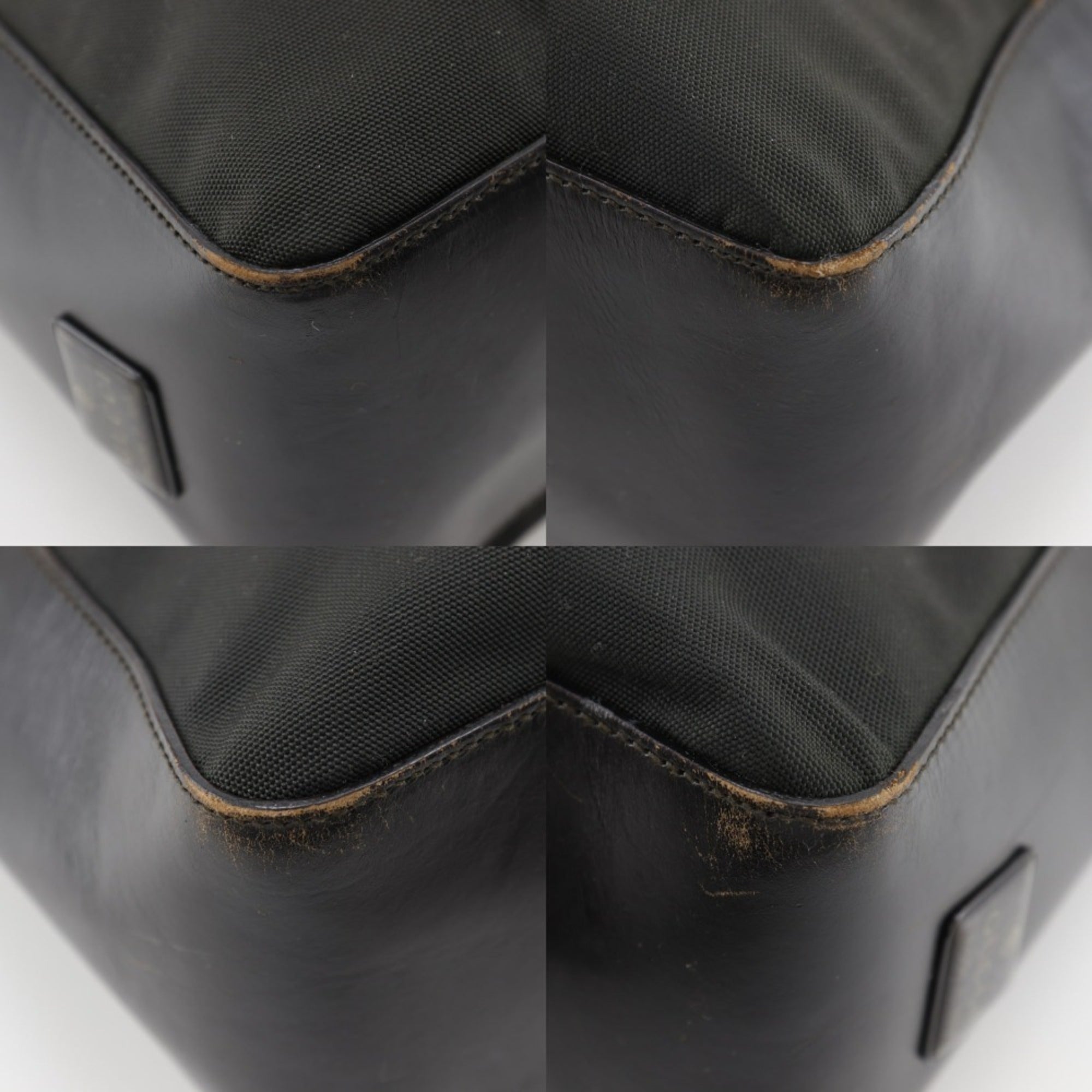 Gucci Black Nylon Canvas Shoulder Bag (Pre-Owned)