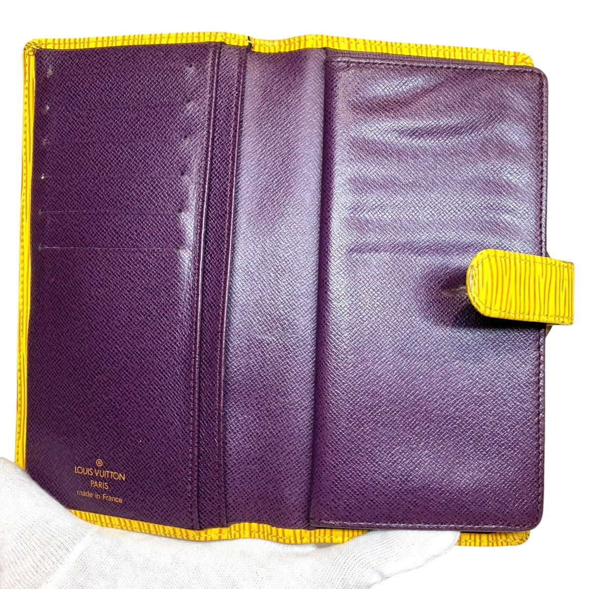 Louis Vuitton Epi Jaune Leather Long Wallet (Bi-Fold) (Pre-Owned)