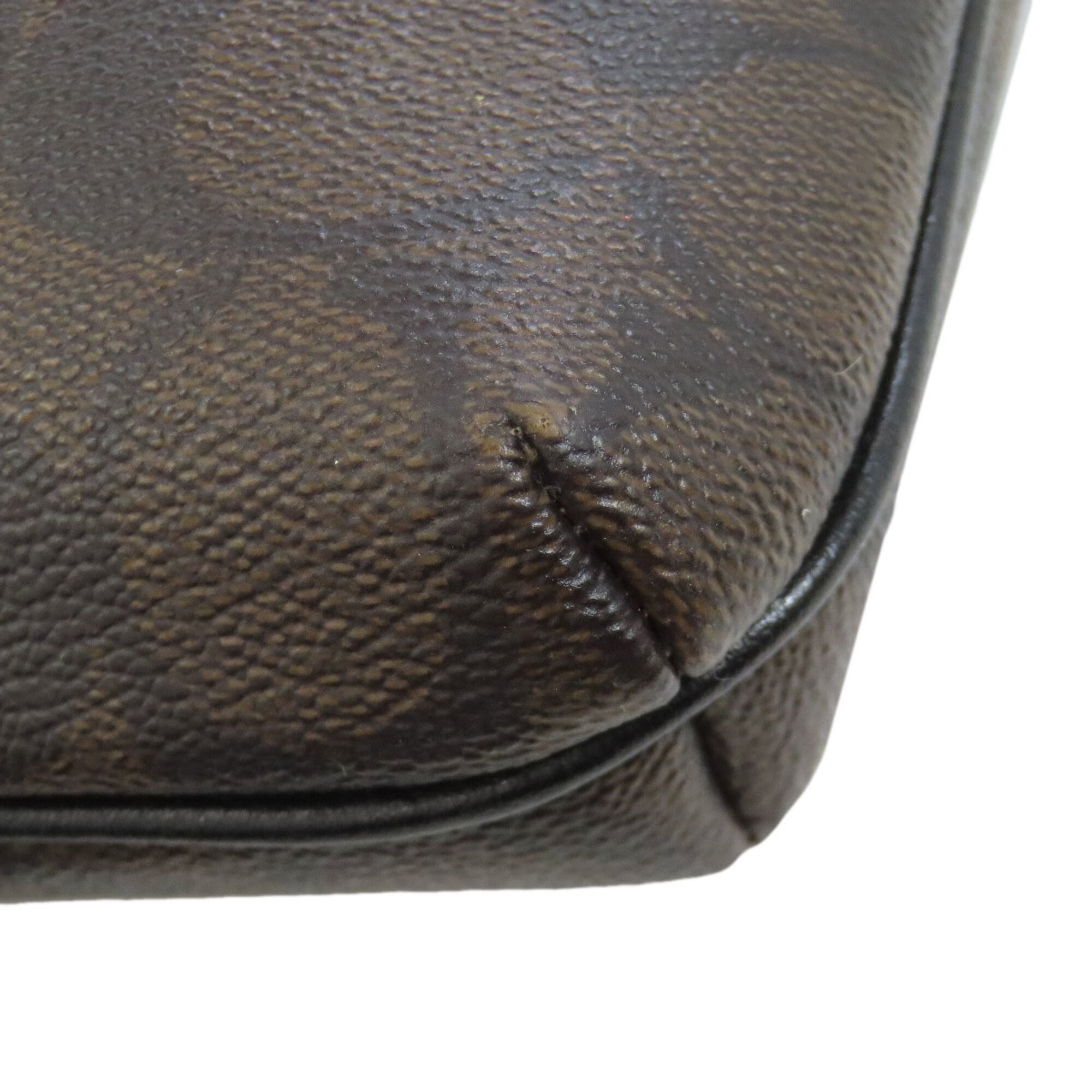 Coach Signature Brown Signature Line Shoulder Bag (Pre-Owned)