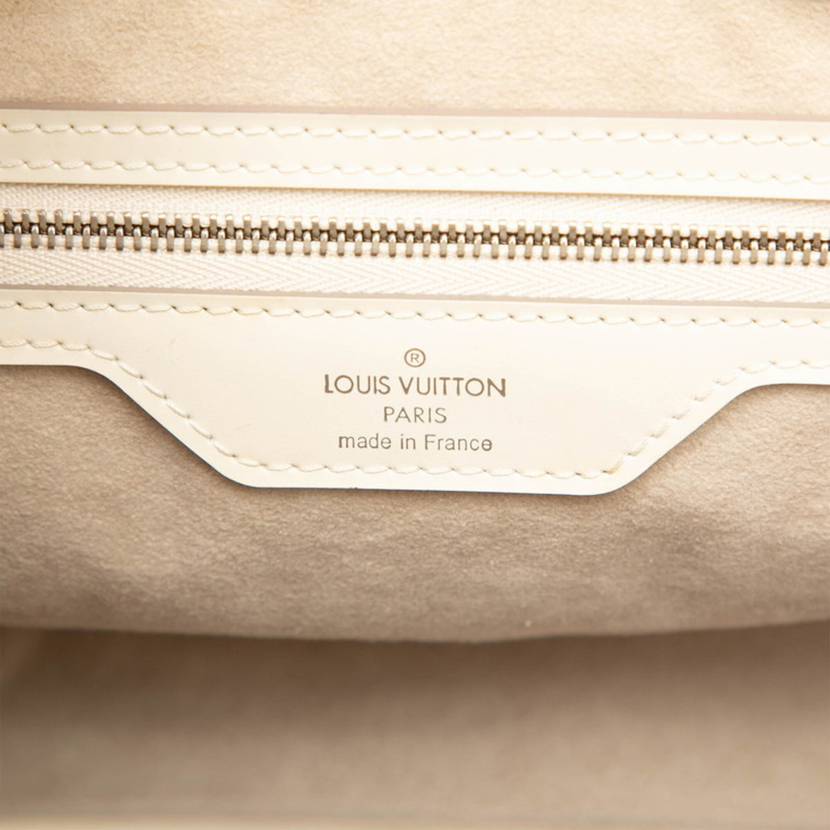 Louis Vuitton Lv Off White White Leather Handbag (Pre-Owned)