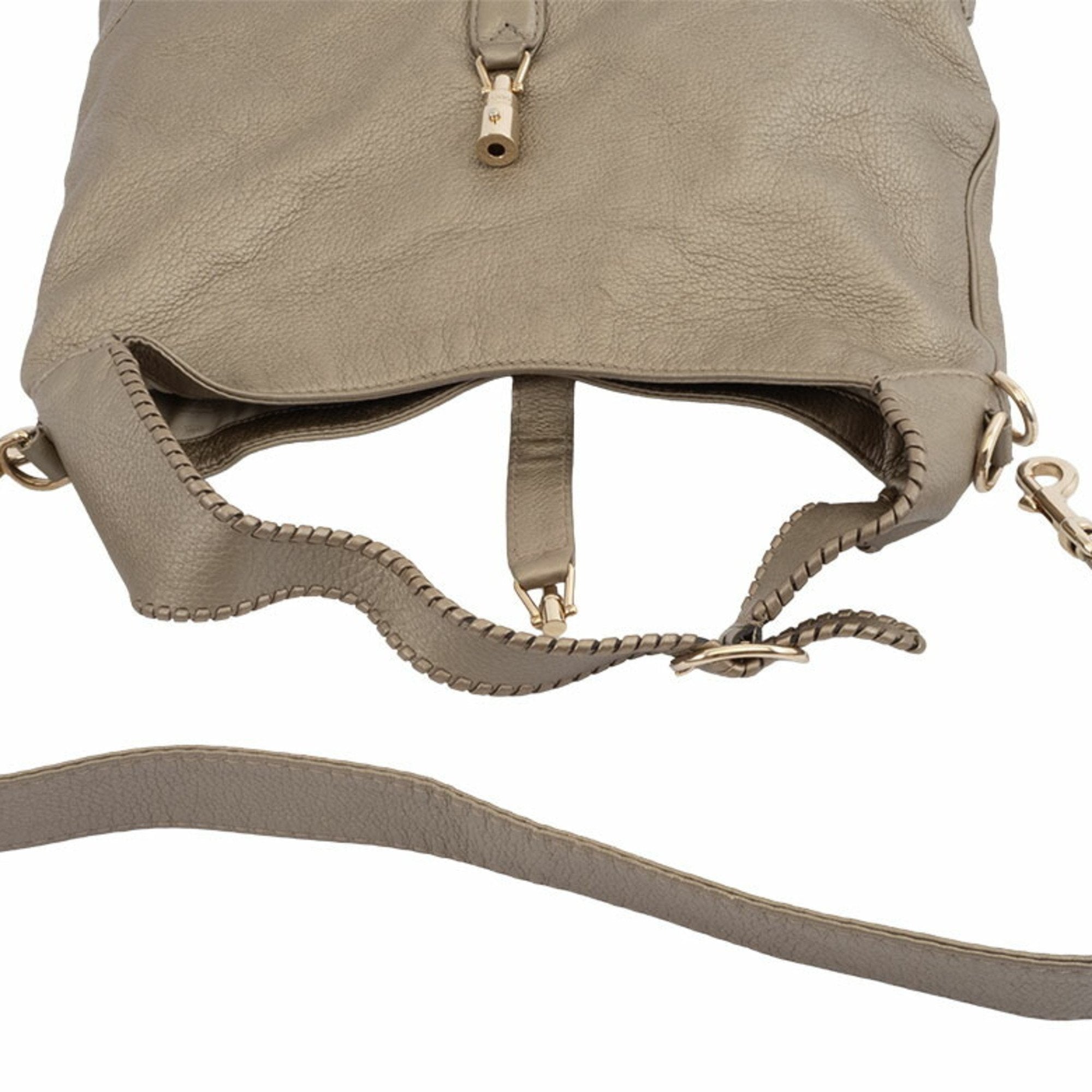 Gucci Gold Leather Shoulder Bag (Pre-Owned)