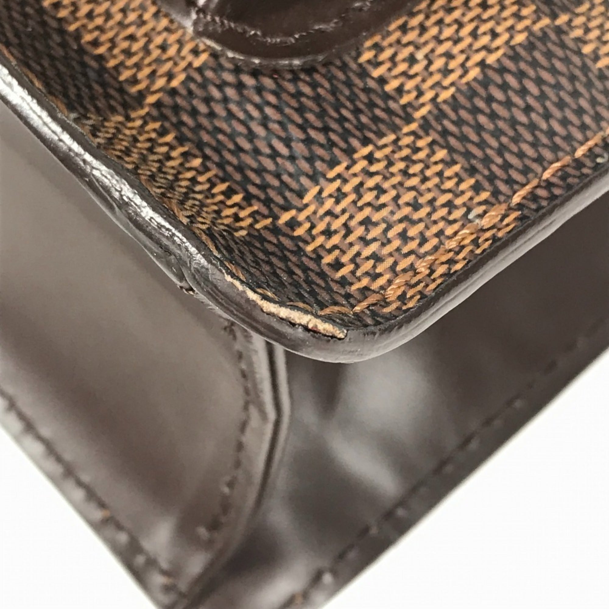 Louis Vuitton Brown Ebene Damier Canvas Handbag Shoulder Bag (Pre-Owned)