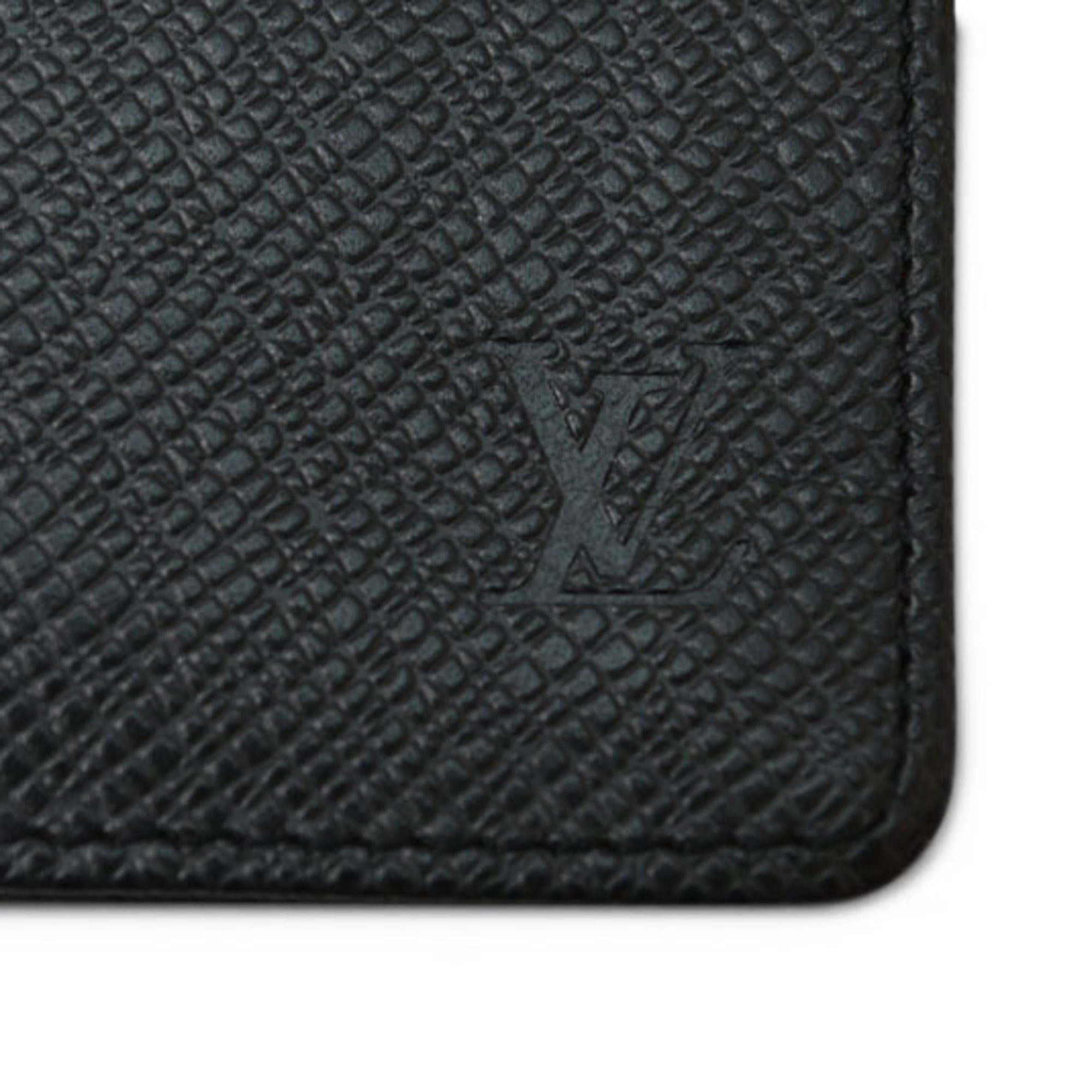 Louis Vuitton Taiga Ardoise Leather Wallet (Bi-Fold) (Pre-Owned)
